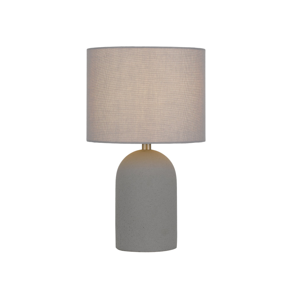 Fevik Small White Terrazzo/Ivory or Grey Concrete/Grey 40cm Table Lamp