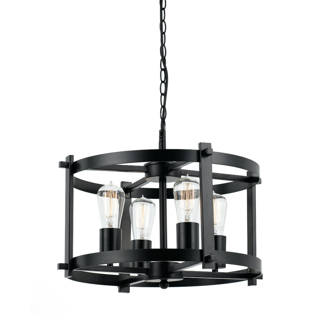 Finley 46 Nickel, Black or Antique Brass 4 Light Pendant
