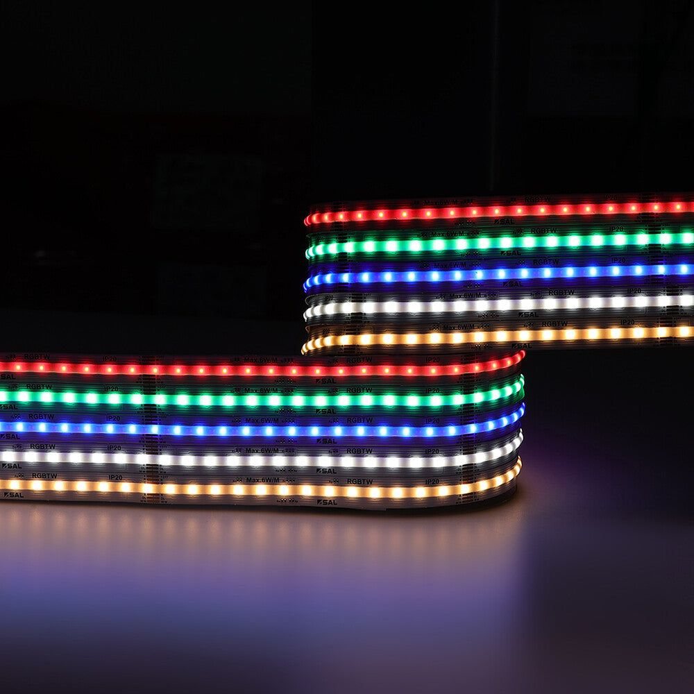 Flexi Streamline 24V RGB & Tunable White 5M Kit - LED COB Strip Kit 5M RGB+TW IP20