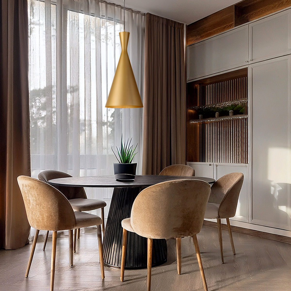 Flero 30 Gold, White, Bronze, Black or Aluminium Pendant