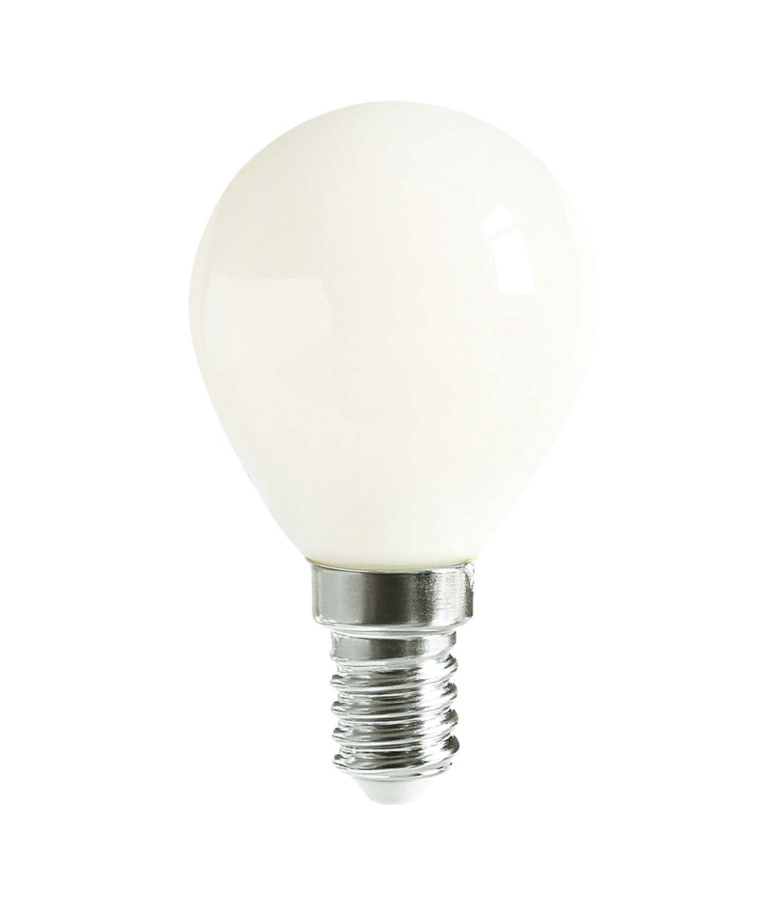 Fancy Round LED Filament Dimmable Frosted Globes (4W)
