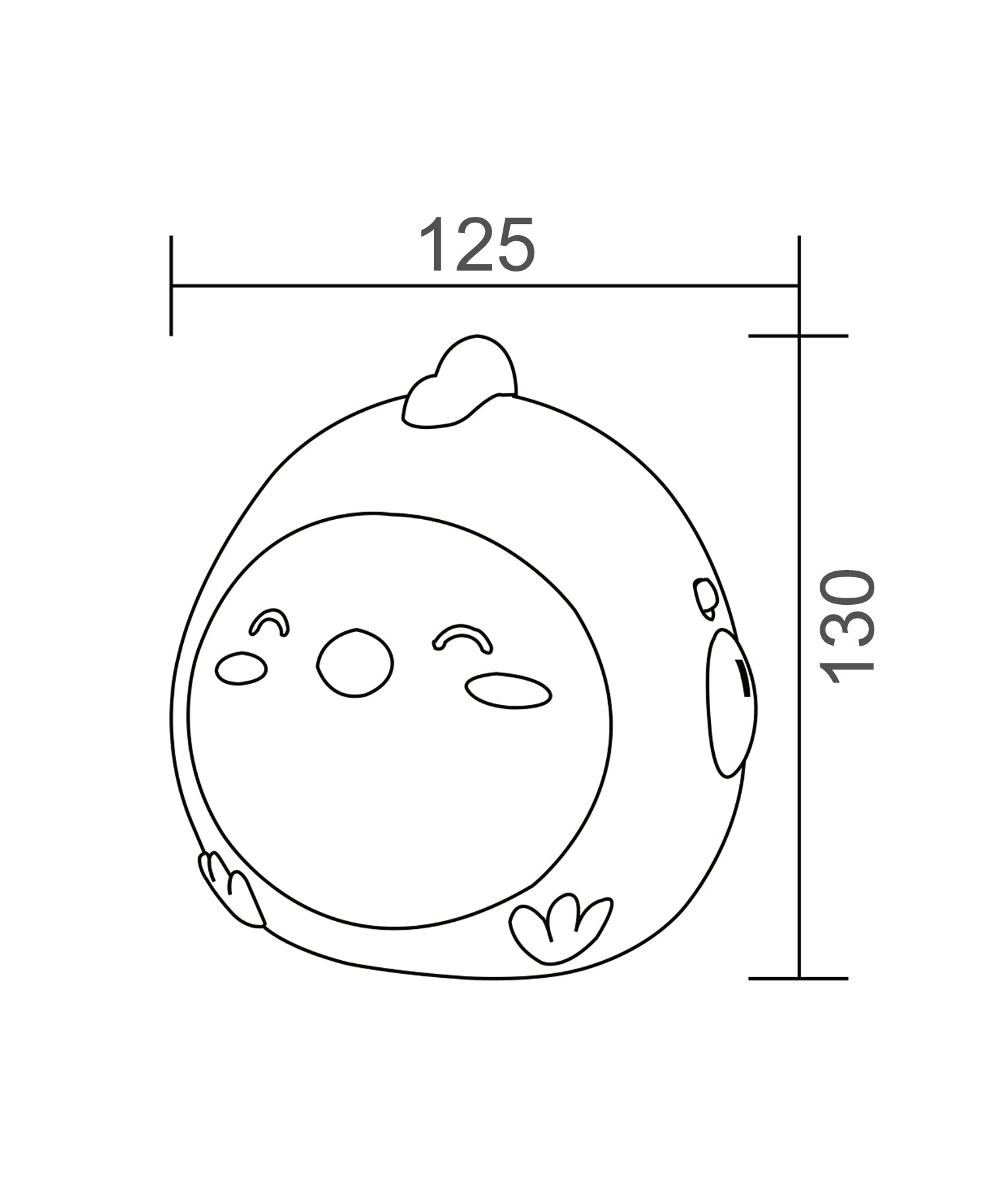 FRANGO: LED Tri-CCT Chicken Nightlight Dimmable USB DC 5V Rechargeable