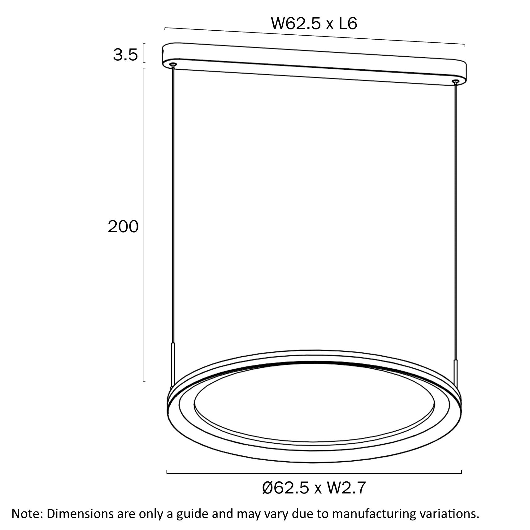 Fulcrum 60 Pearl Grey 60W 3000K Pendant Light
