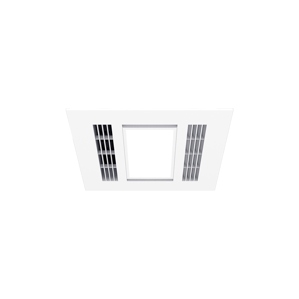 Furnace Mini 2200w PTC Fan Forced Heat 3 in 1 Bathroom Heater Exhaust Fan White
