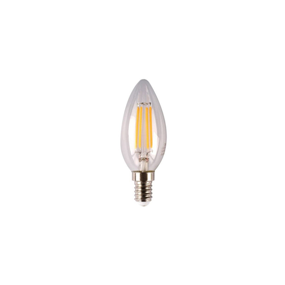 Candle 4W E14 5000K or 3000K Clear LED Globe Dimmable