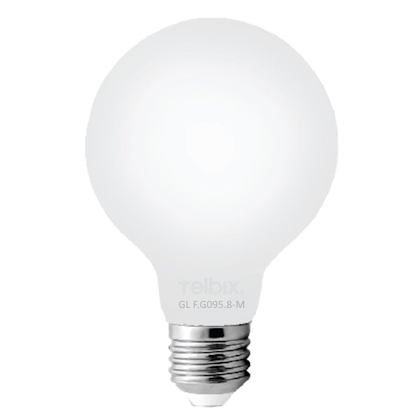 G95 8W E27 4000K or 3000K Opal LED Globe Dimmable