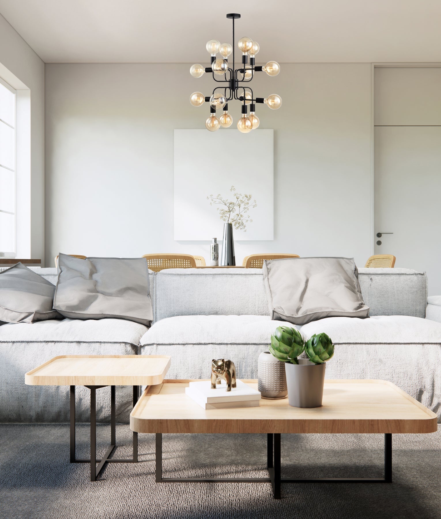 HEXADE: Interior Modern Abstract Pendant Light - 16 Lamps