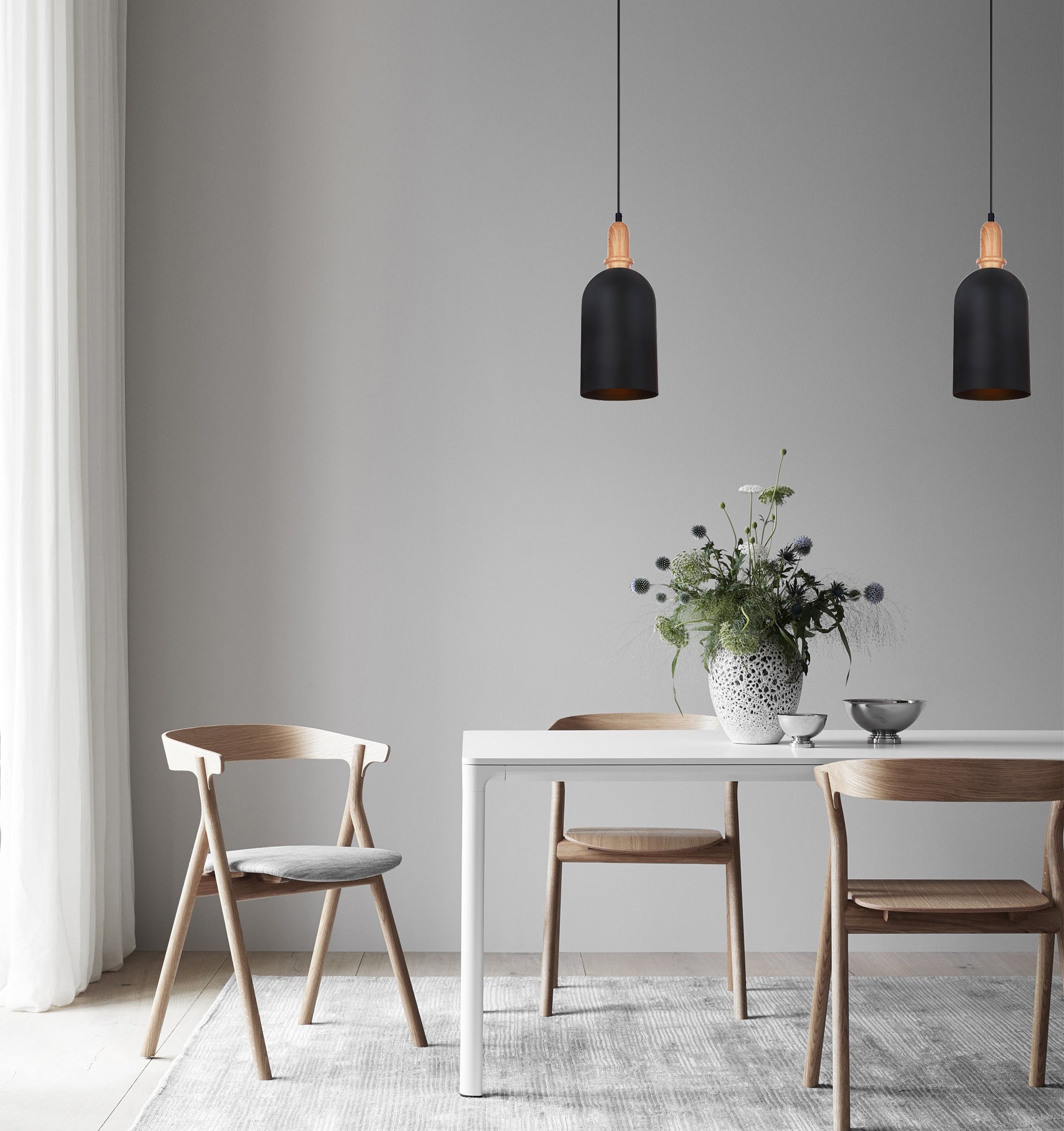 HORTEN: Scandinavian Oblong Shape Pendant Lights