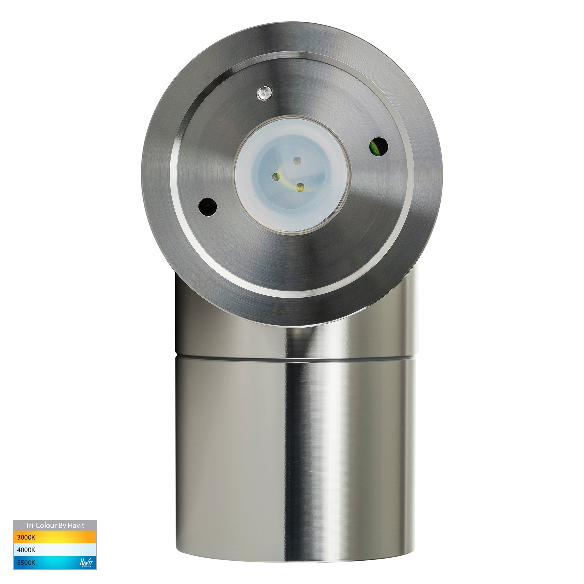 HV1105T-HV1107T - Tivah 316 Stainless Steel TRI Colour Fixed Down Wall Pillar Lights
