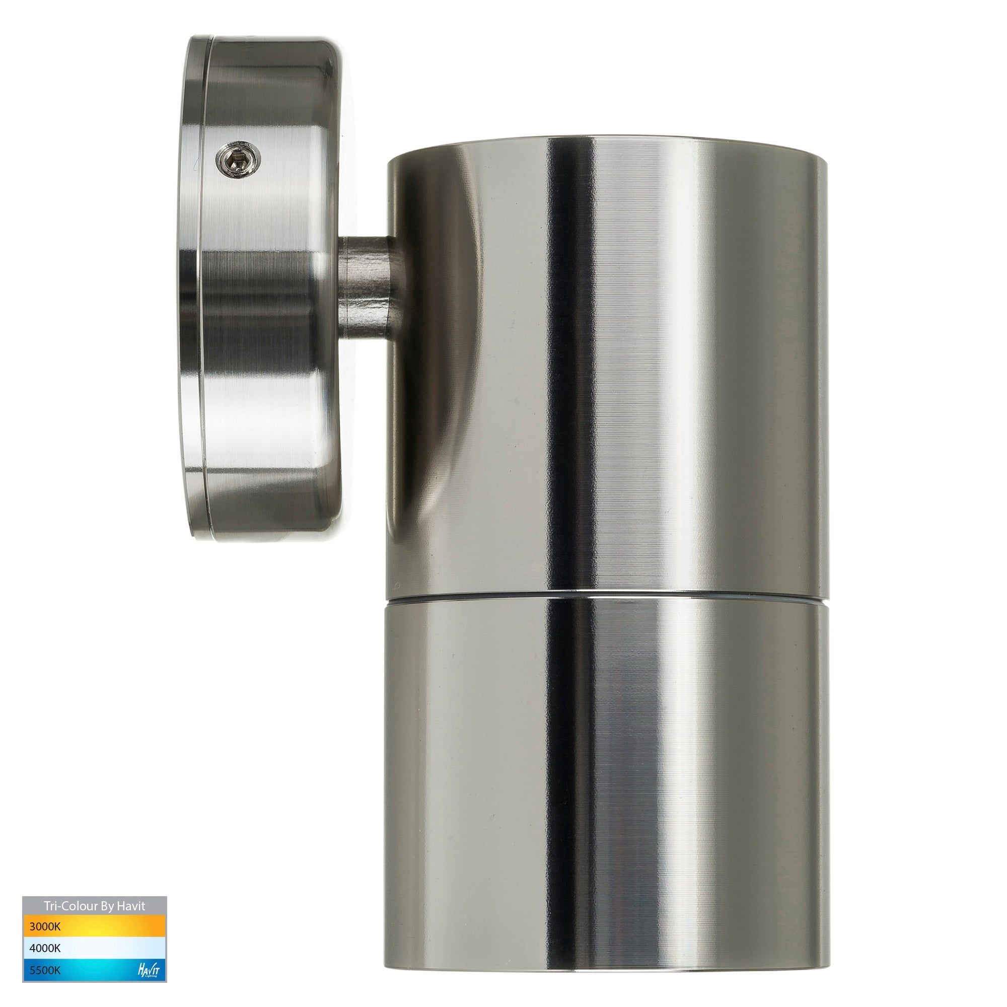 HV1105T-HV1107T - Tivah 316 Stainless Steel TRI Colour Fixed Down Wall Pillar Lights