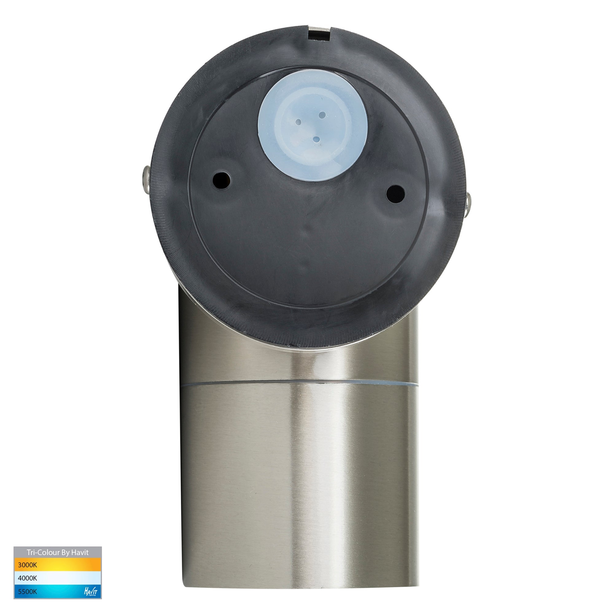 HV1172T - Fortis Stainless Steel TRI Colour Fixed Down LED Wall Pillar Light
