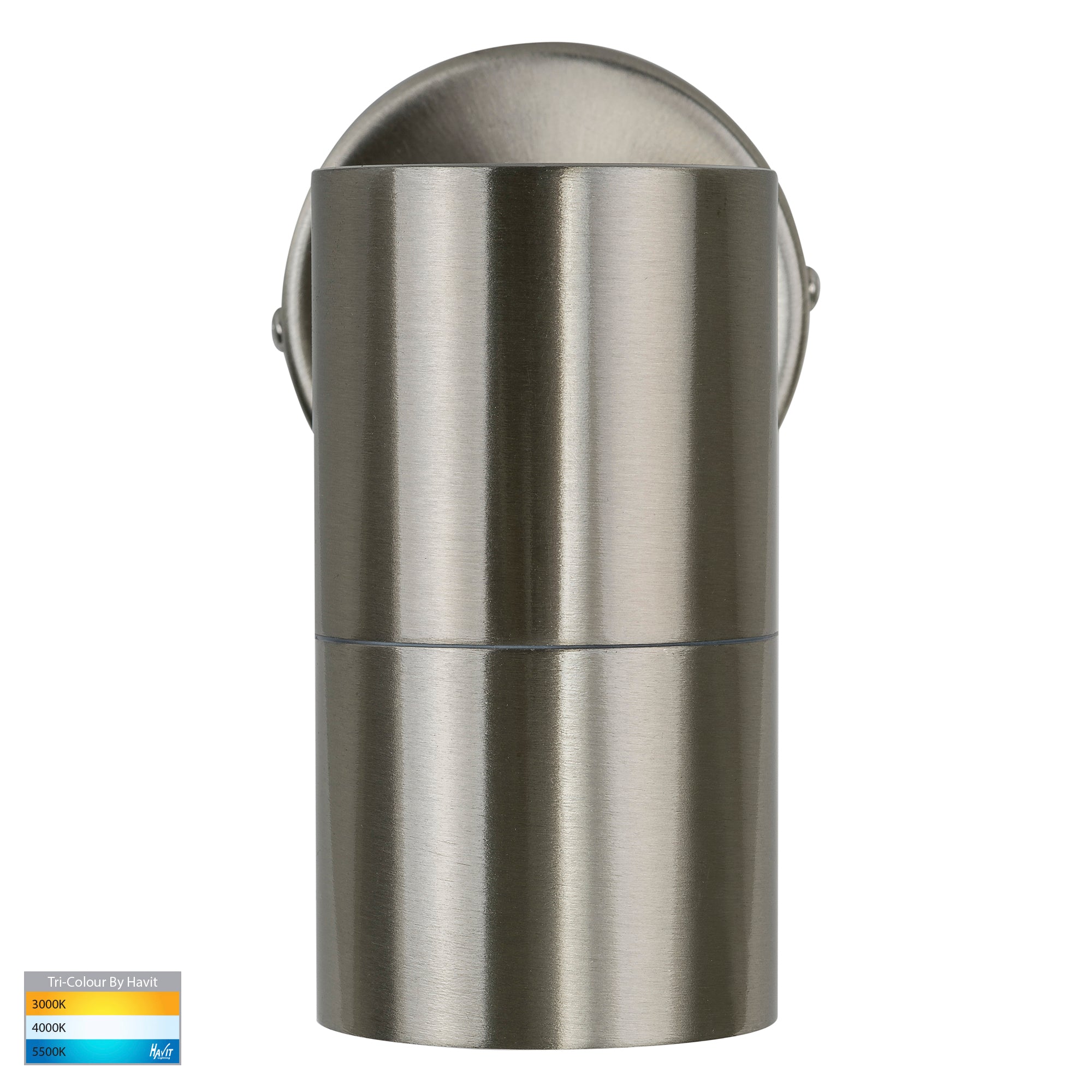 HV1172T - Fortis Stainless Steel TRI Colour Fixed Down LED Wall Pillar Light
