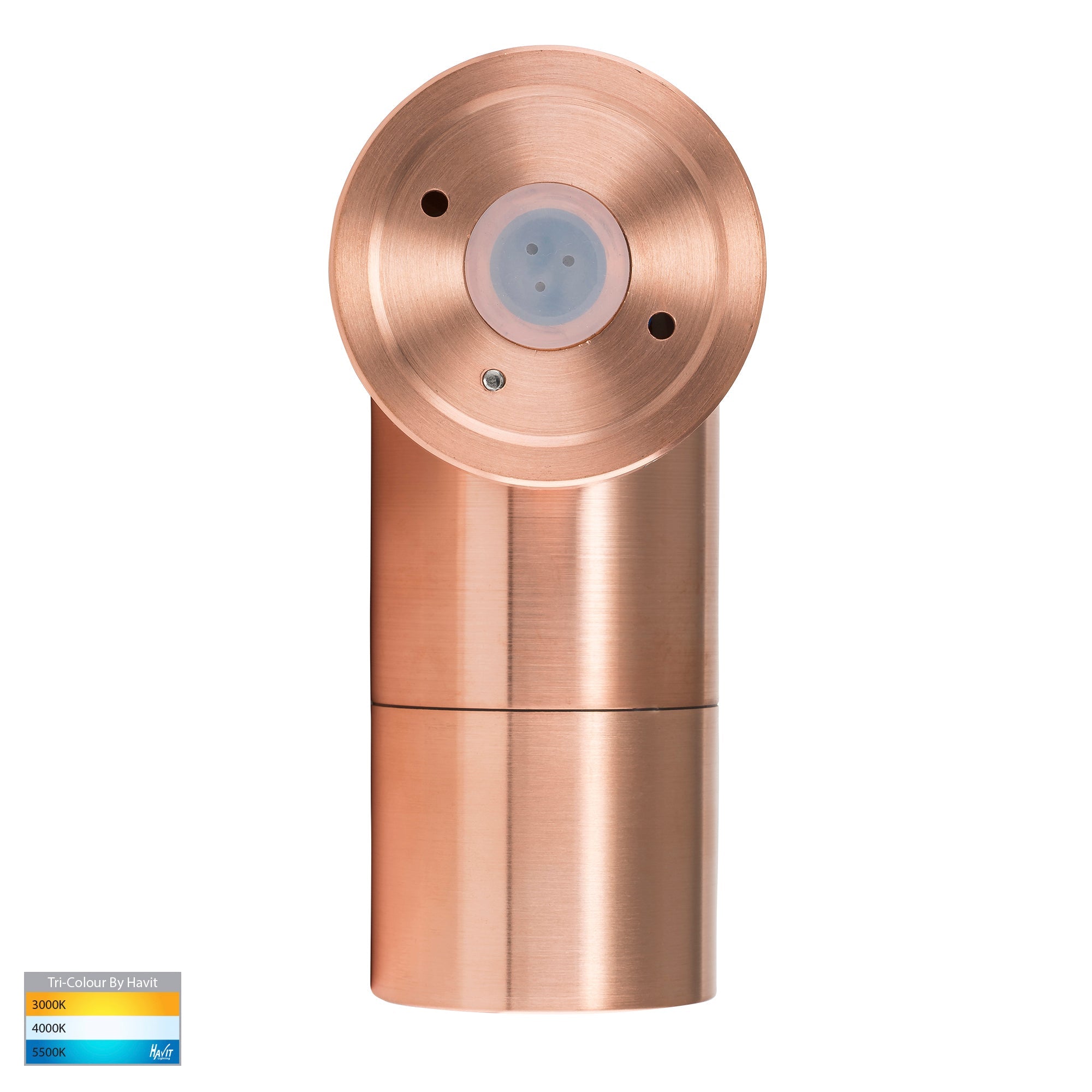 HV1215T-HV1217T - Tivah Solid Copper TRI Colour Single Adjustable Wall Pillar Lights