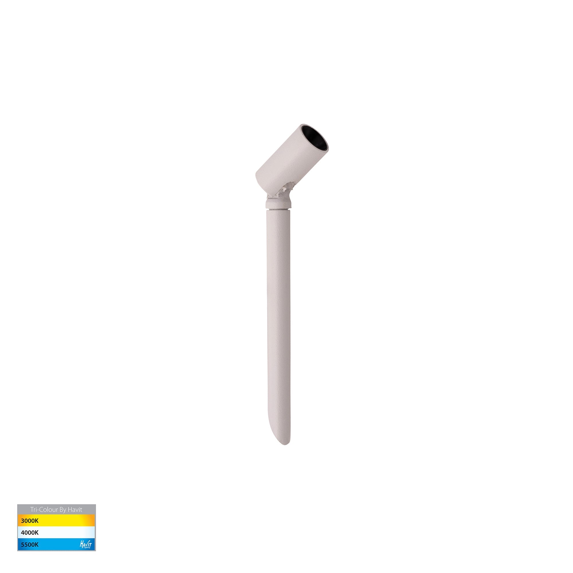 HV1433T-WHT - Spar Aluminium White Spike or Surface Mounted Spot Light