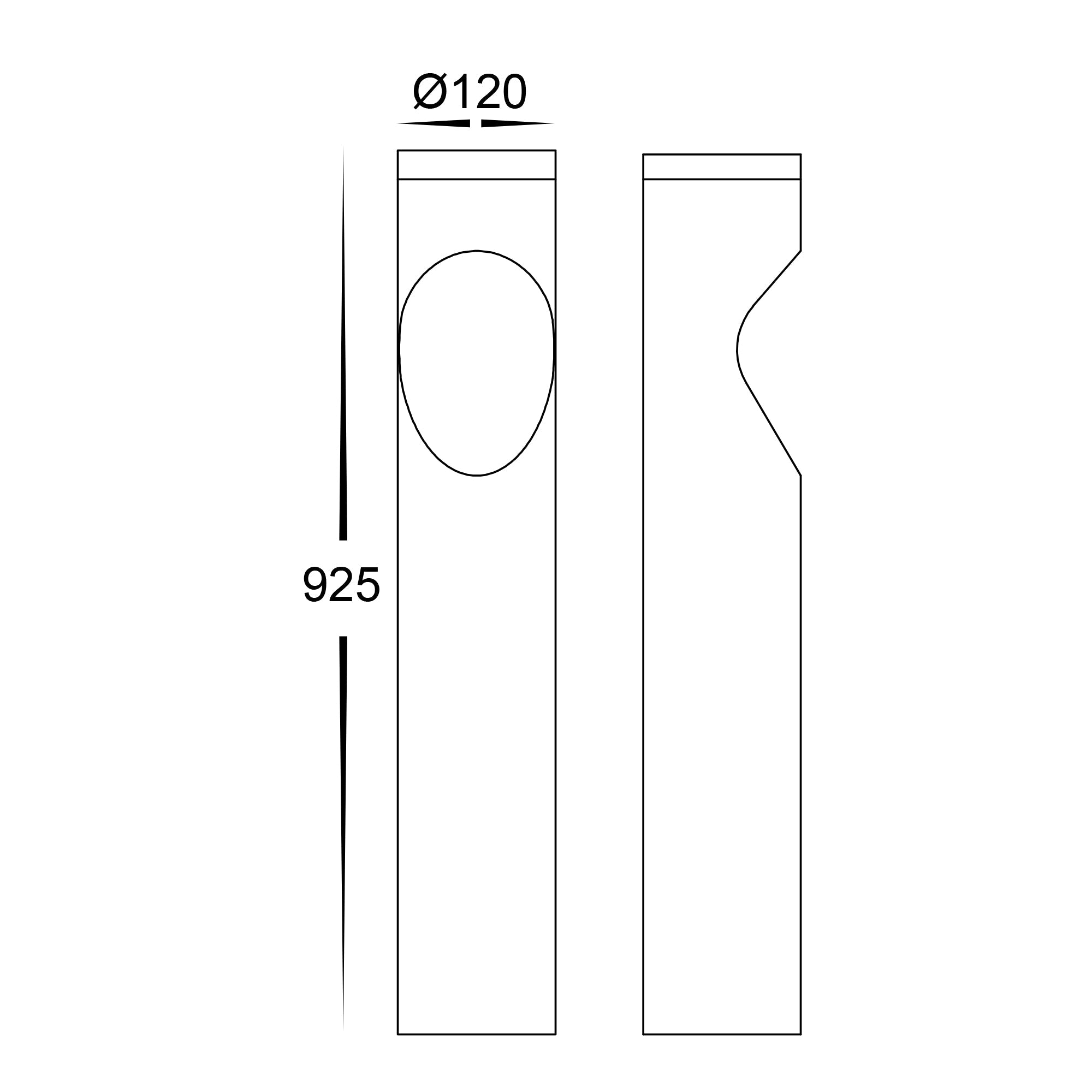 HV1631T-BLK-240V-RND | HV1631T-BLK-24V-RND - Fedor Round Aluminium Black Tri Colour LED Bollard Light