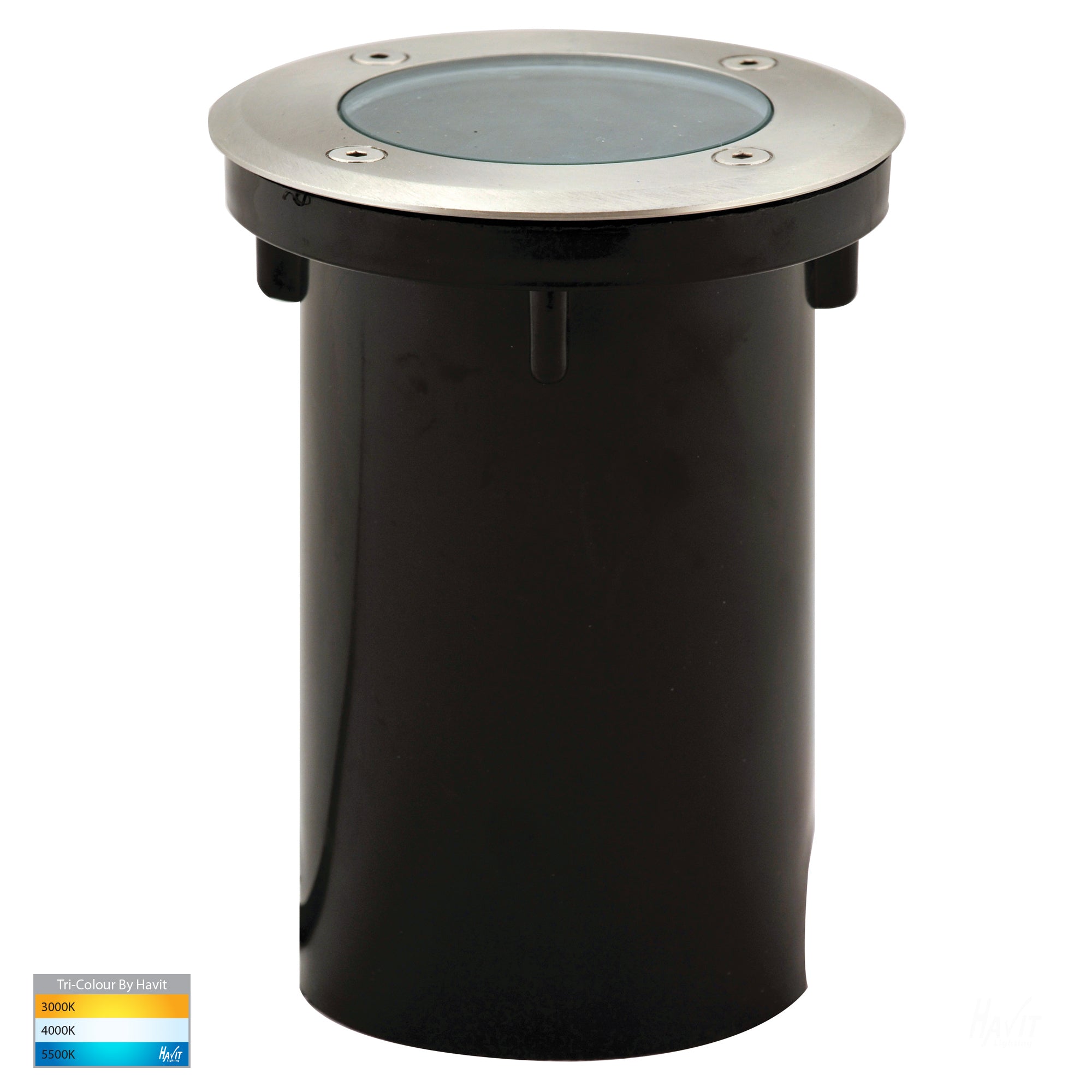 HV1801T - HV1806T - Metro Round 316 Stainless Steel TRI Colour Inground Lights