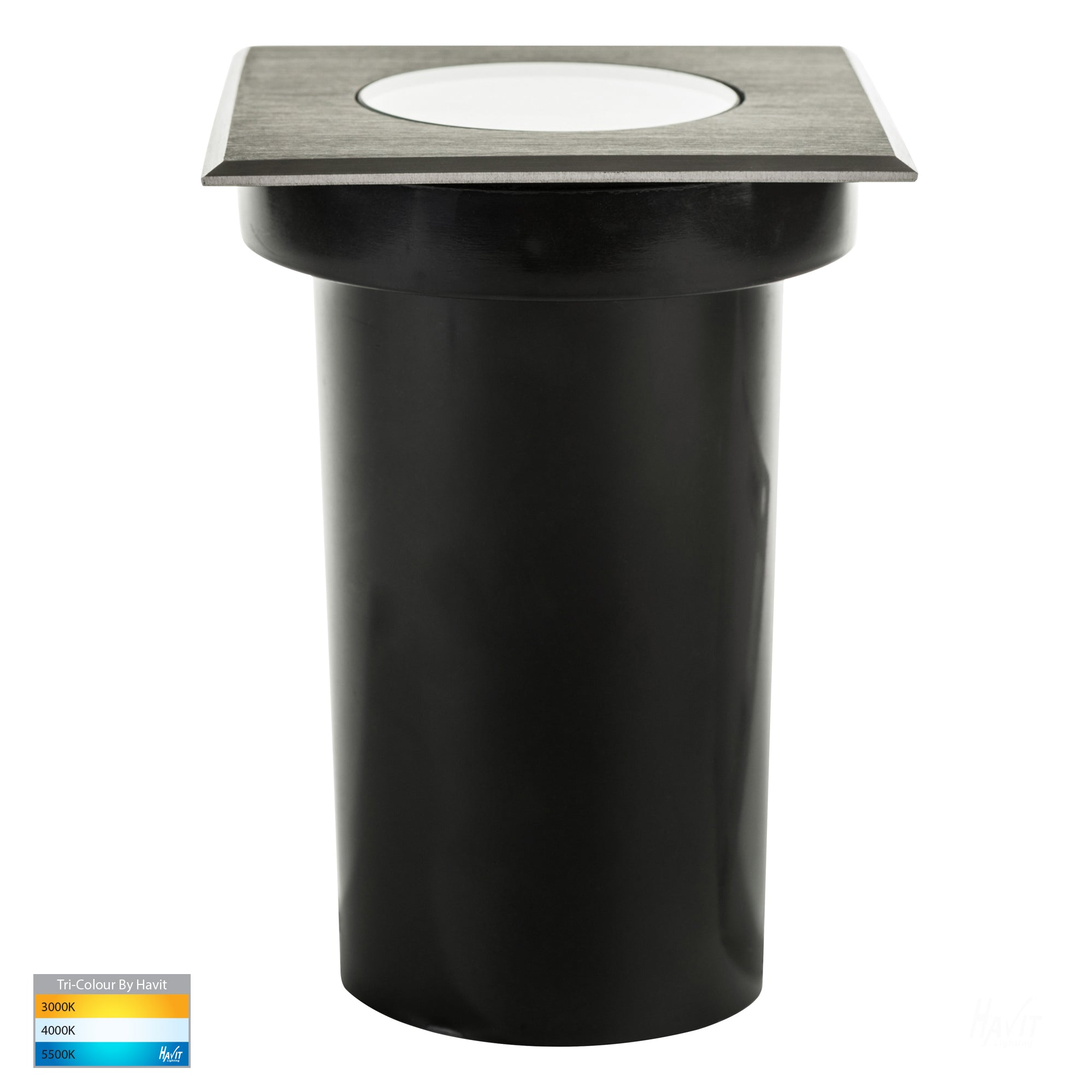 HV1825T-SQ - Luta 316 Stainless Steel TRI Colour Adjustable Inground Light