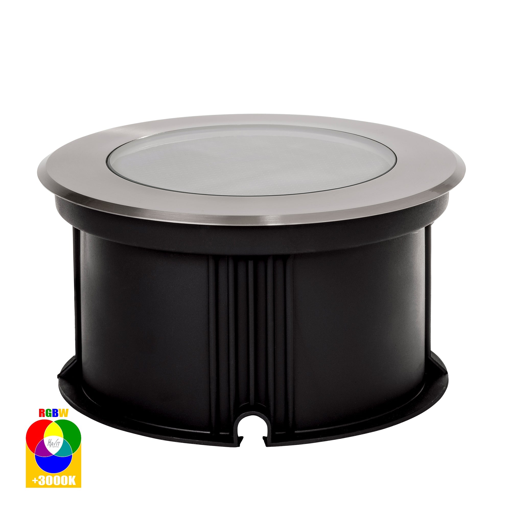 HV1843RGBW - Split 316 Stainless Steel 12w RGBW LED Inground Light