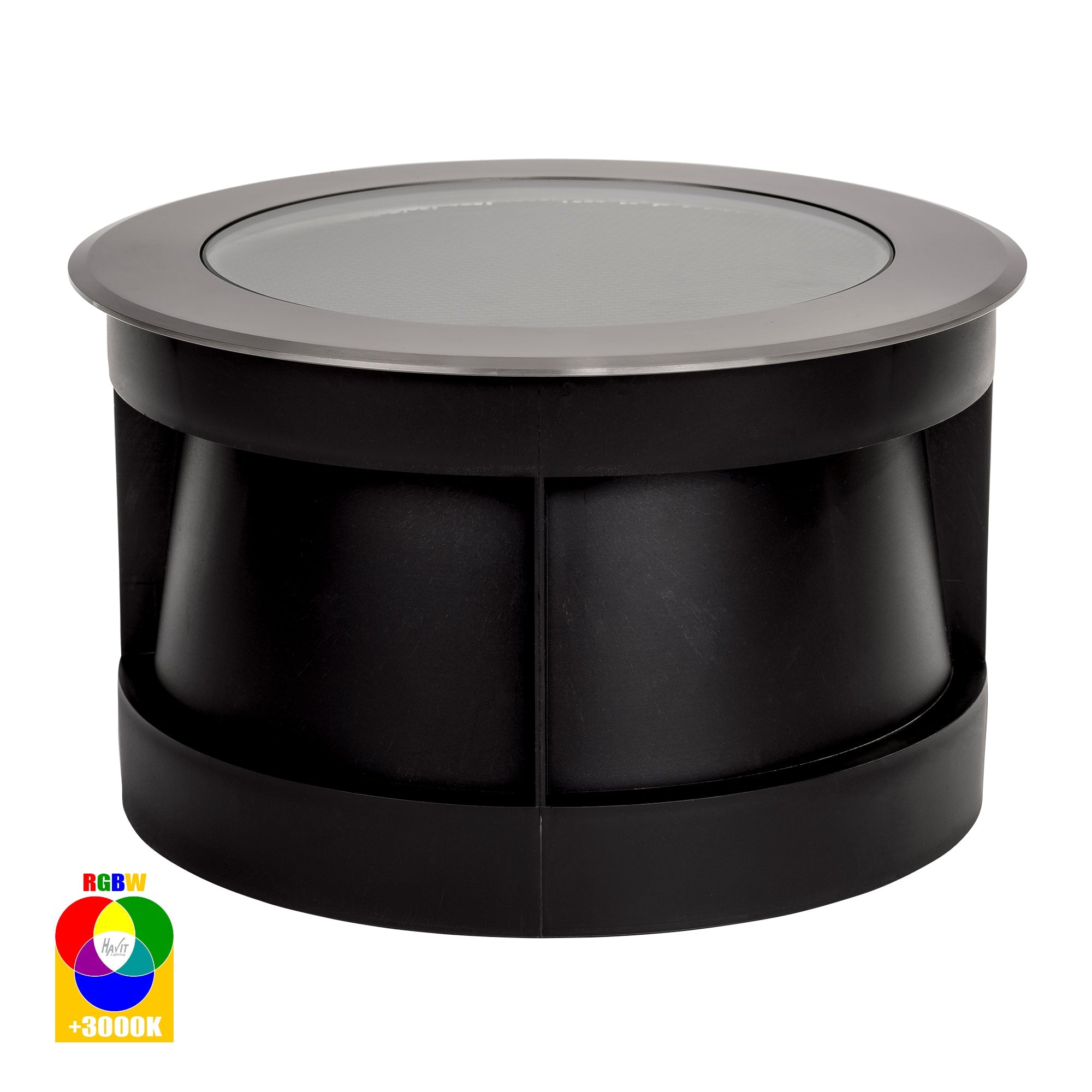 HV1845RGBW - Split 316 Stainless Steel 18w RGBW LED Inground Light