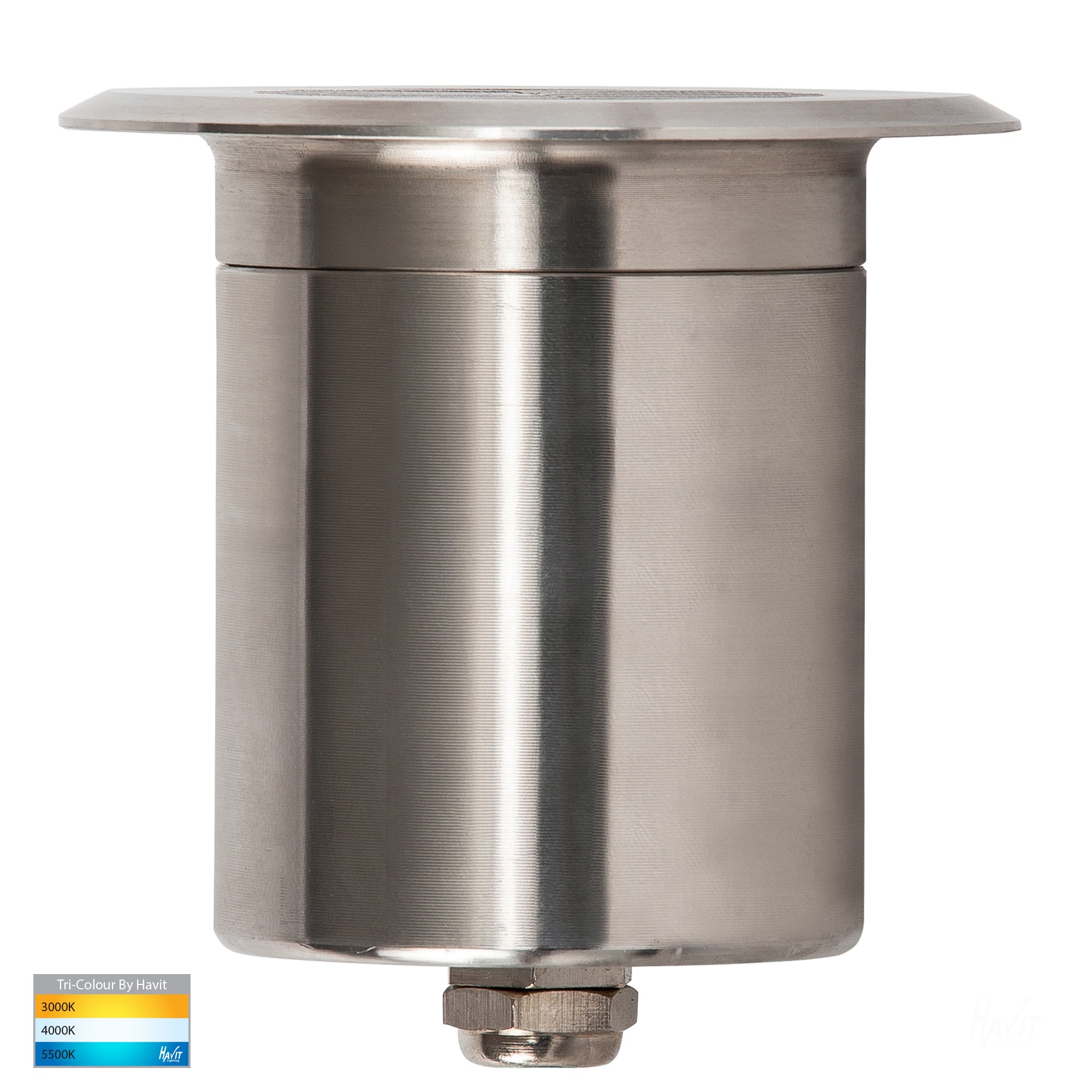 HV19102T - Viale 316 Stainless Steel TRI Colour LED Driveway Light with Grill