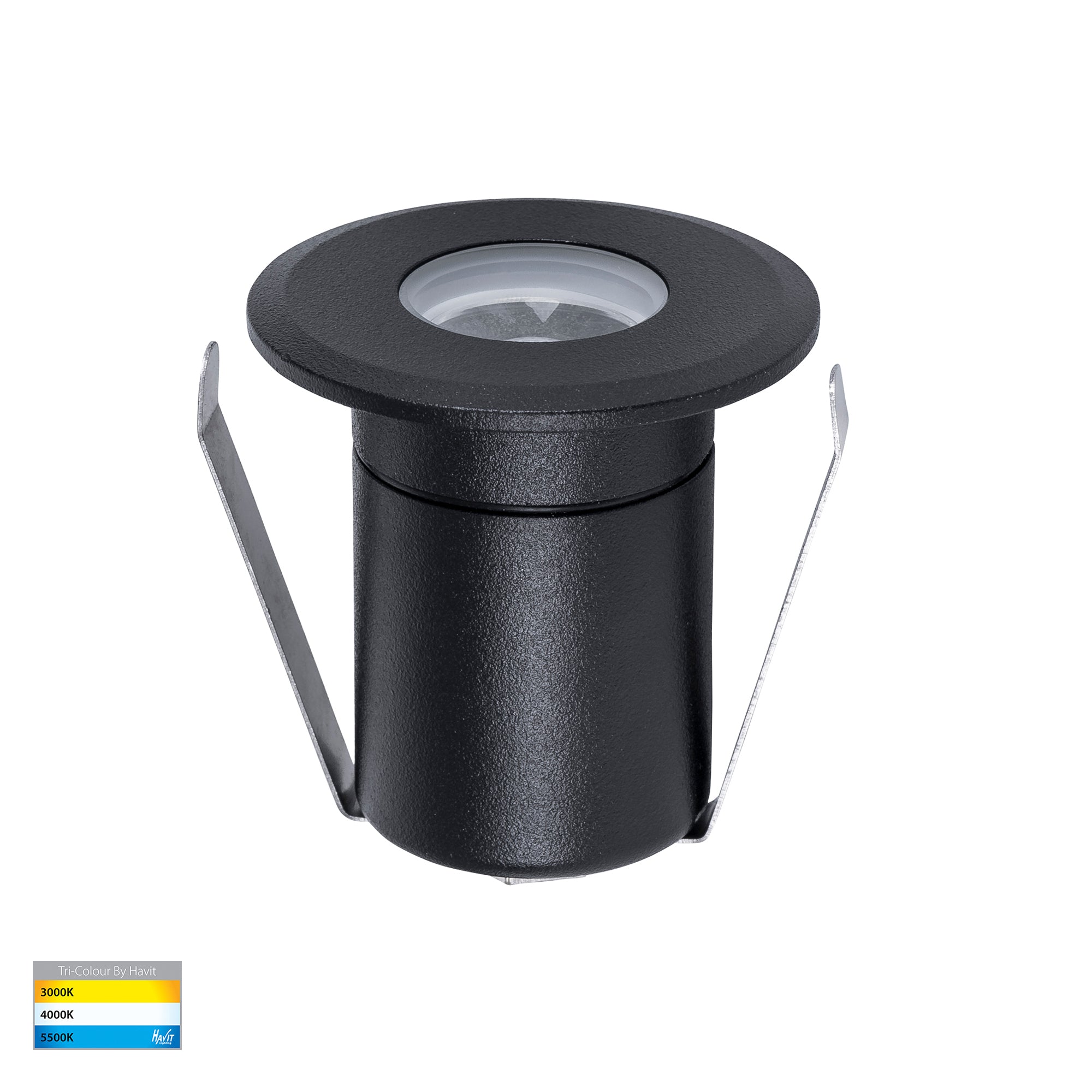 HV2881T-BLK-12V - Elite Black Aluminium LED Deck or Inground Lights