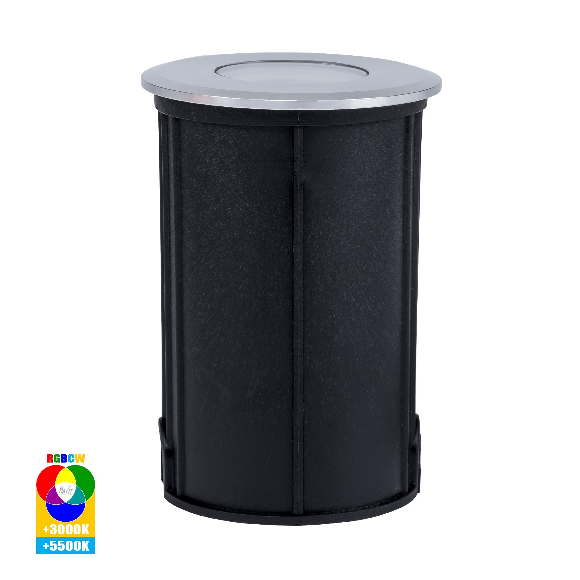 HV2882RGBCW-SLV - Elite RGBCW Silver Aluminium LED Deck or inground lights