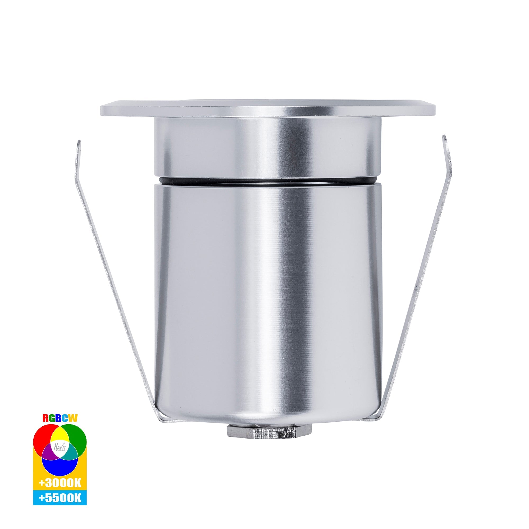 HV2882RGBCW-SLV - Elite RGBCW Silver Aluminium LED Deck or inground lights