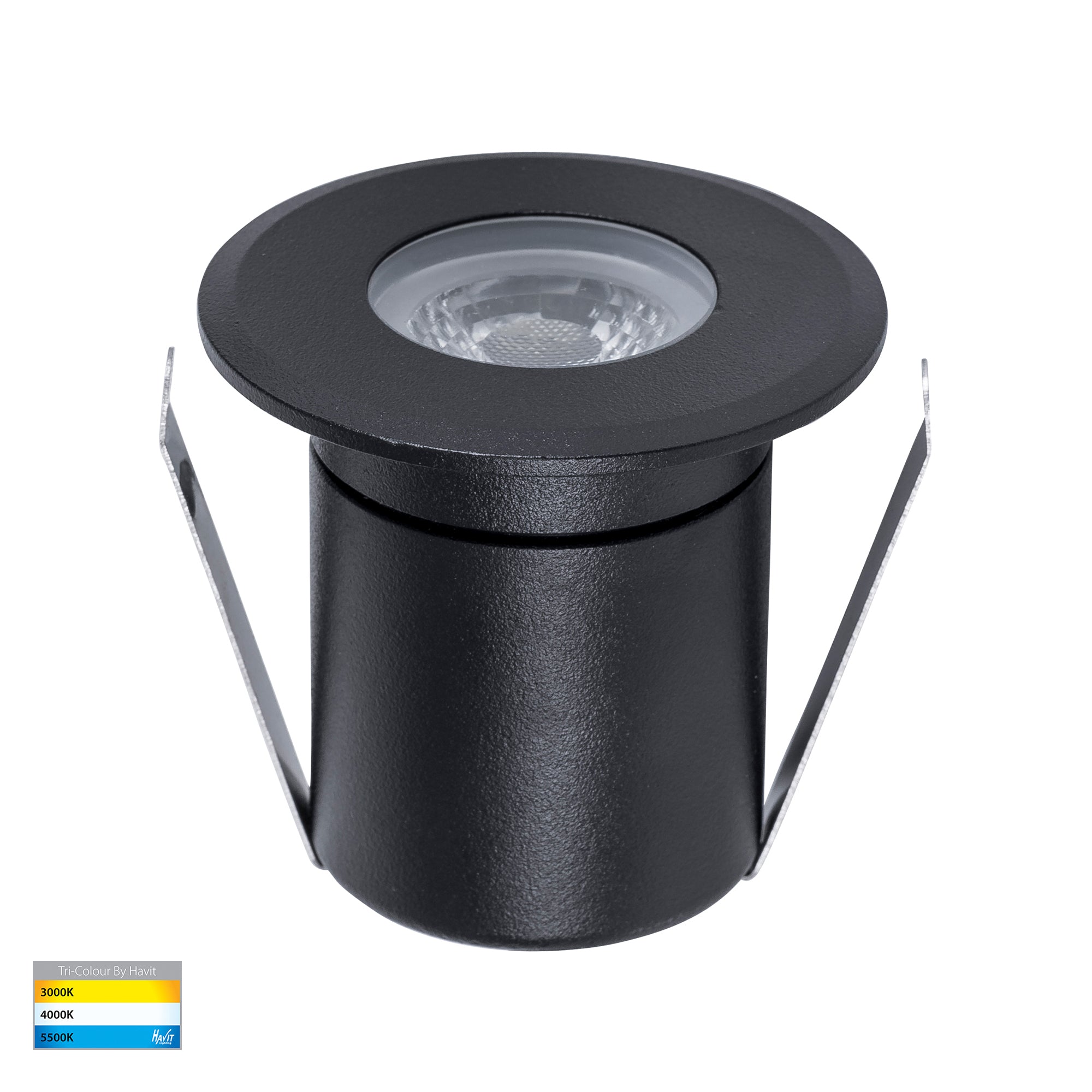 HV2882T-BLK-12V - Elite Black Aluminium LED Deck or Inground lights