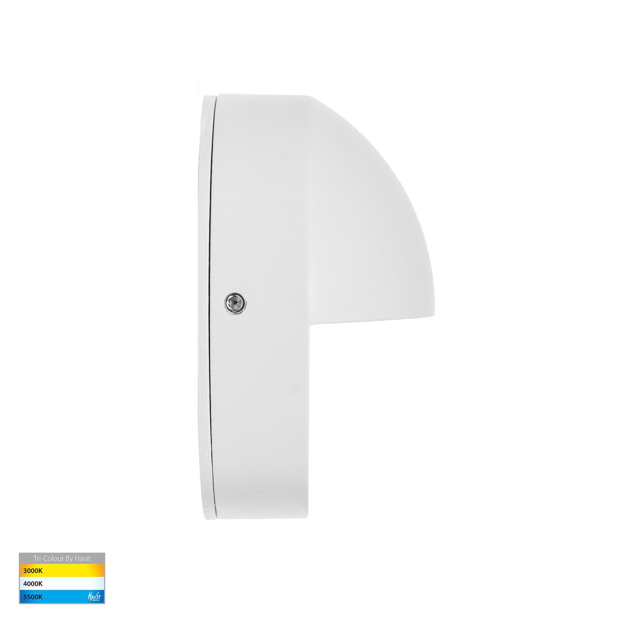 HV2928T-WHT-12V | HV2928T-WHT-240V - Veko White Step Lights with Eyelid