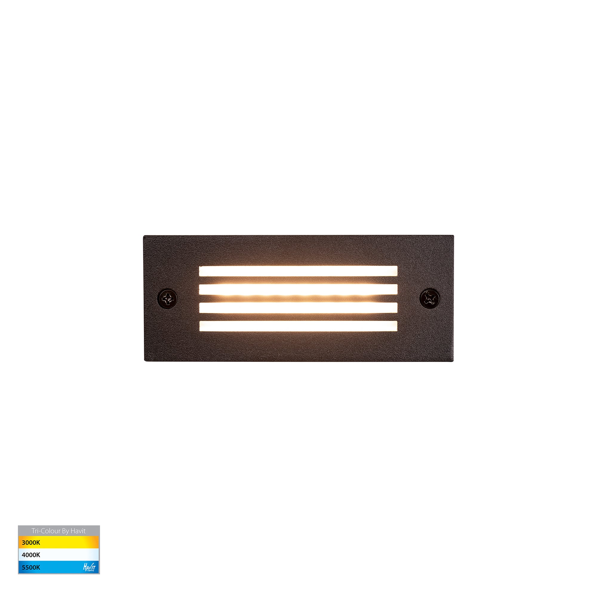 HV3008T-BLK-12V | HV3008T-BLK-240V - Bata Black 3w LED Brick Light