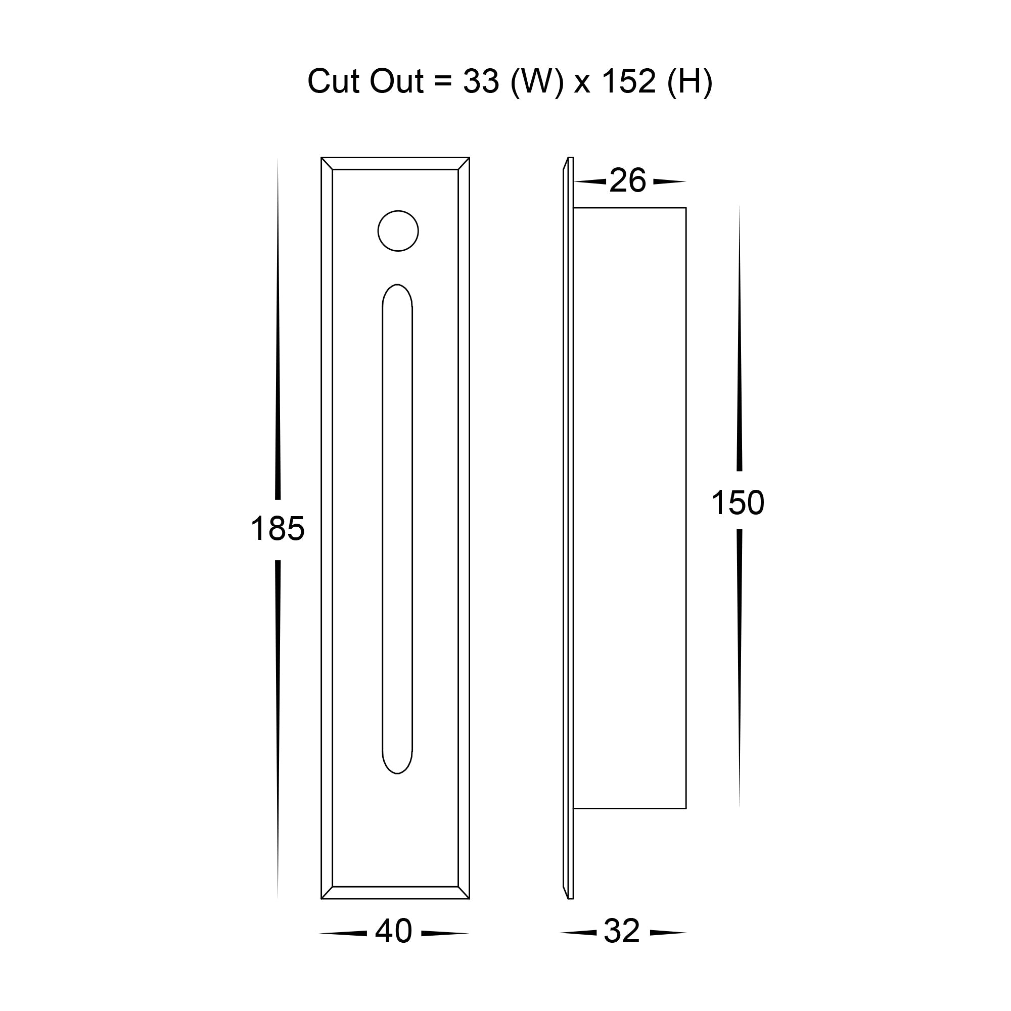 HV3106T-BLK-240V-PIR - Paso Black Recessed LED Step Light with Sensor