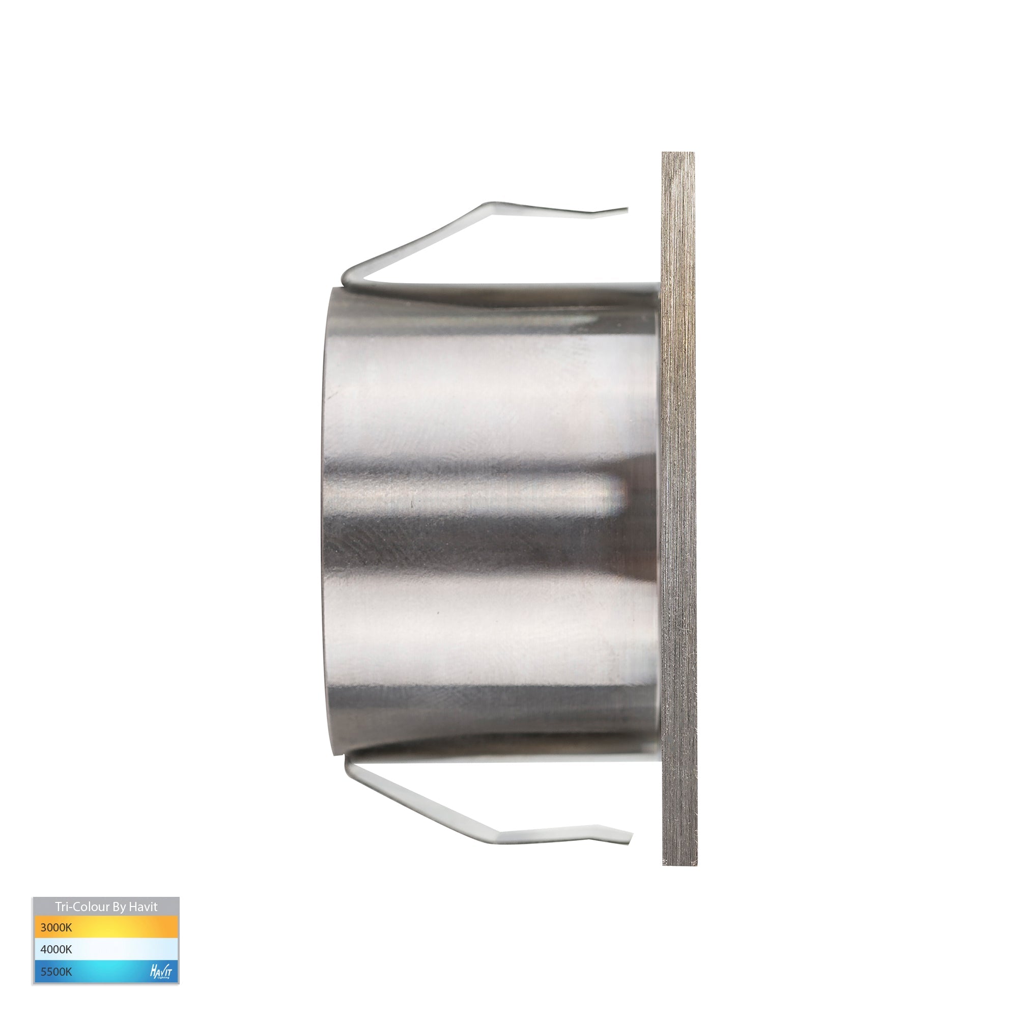 HV3216T-SS316-12V - Mini Reces 316 Stainless Steel Square TRI Colour Recessed LED Step Light