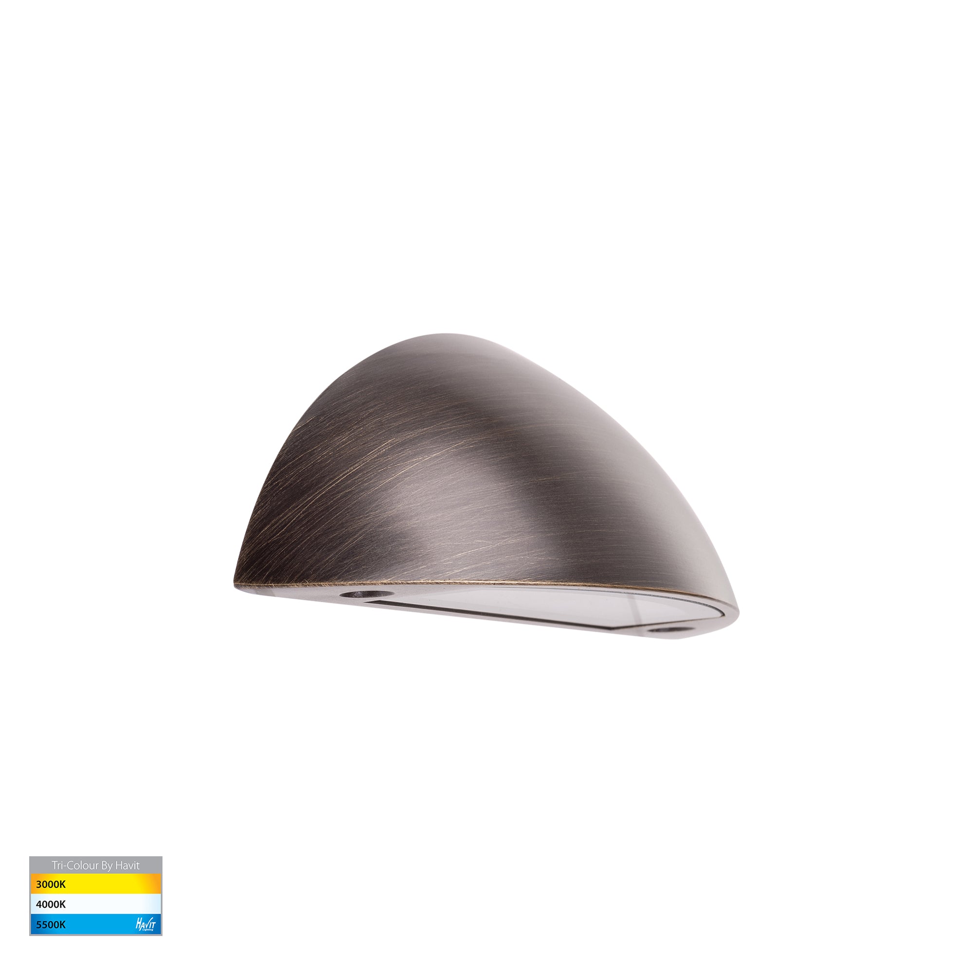 HV3251T-AB-12V - Curva Antique Brass LED Step Light