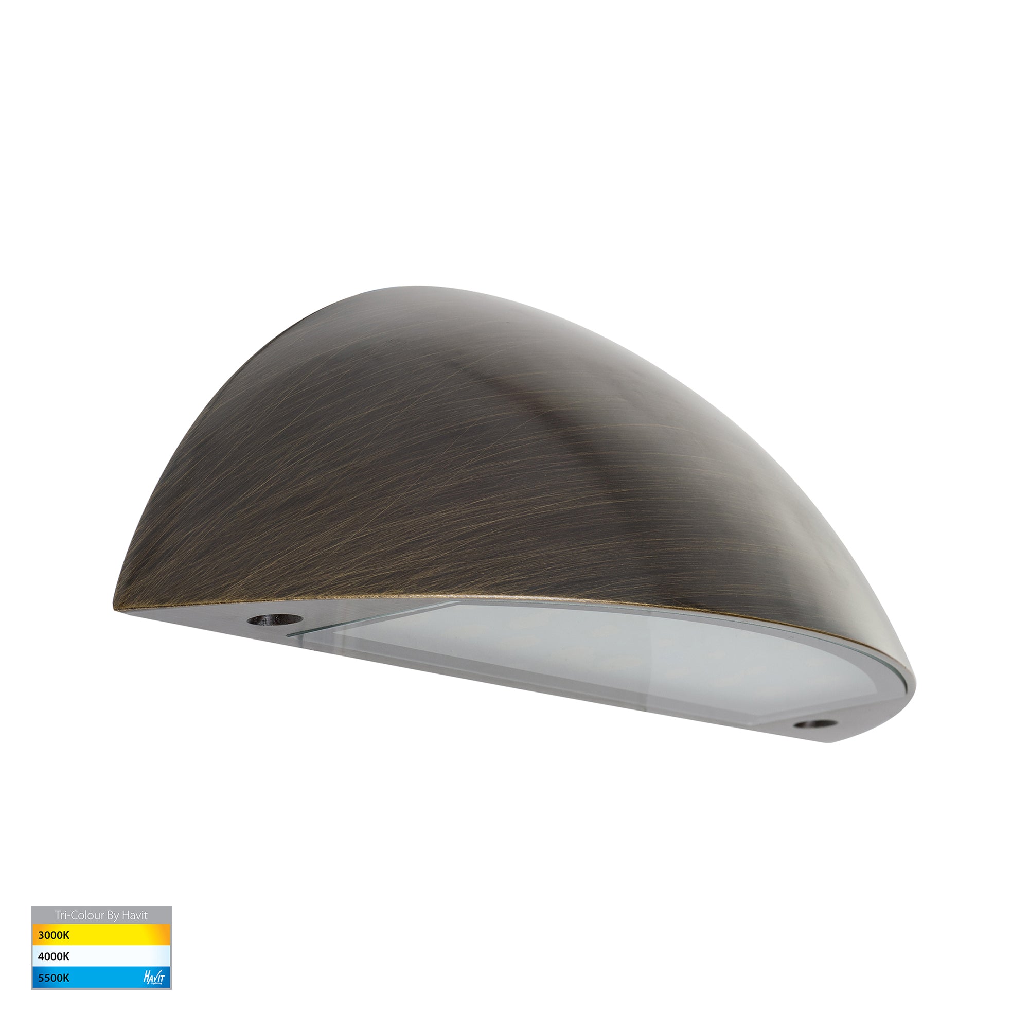 HV3253T-AB-12V - Curva Antique Brass LED Step Light