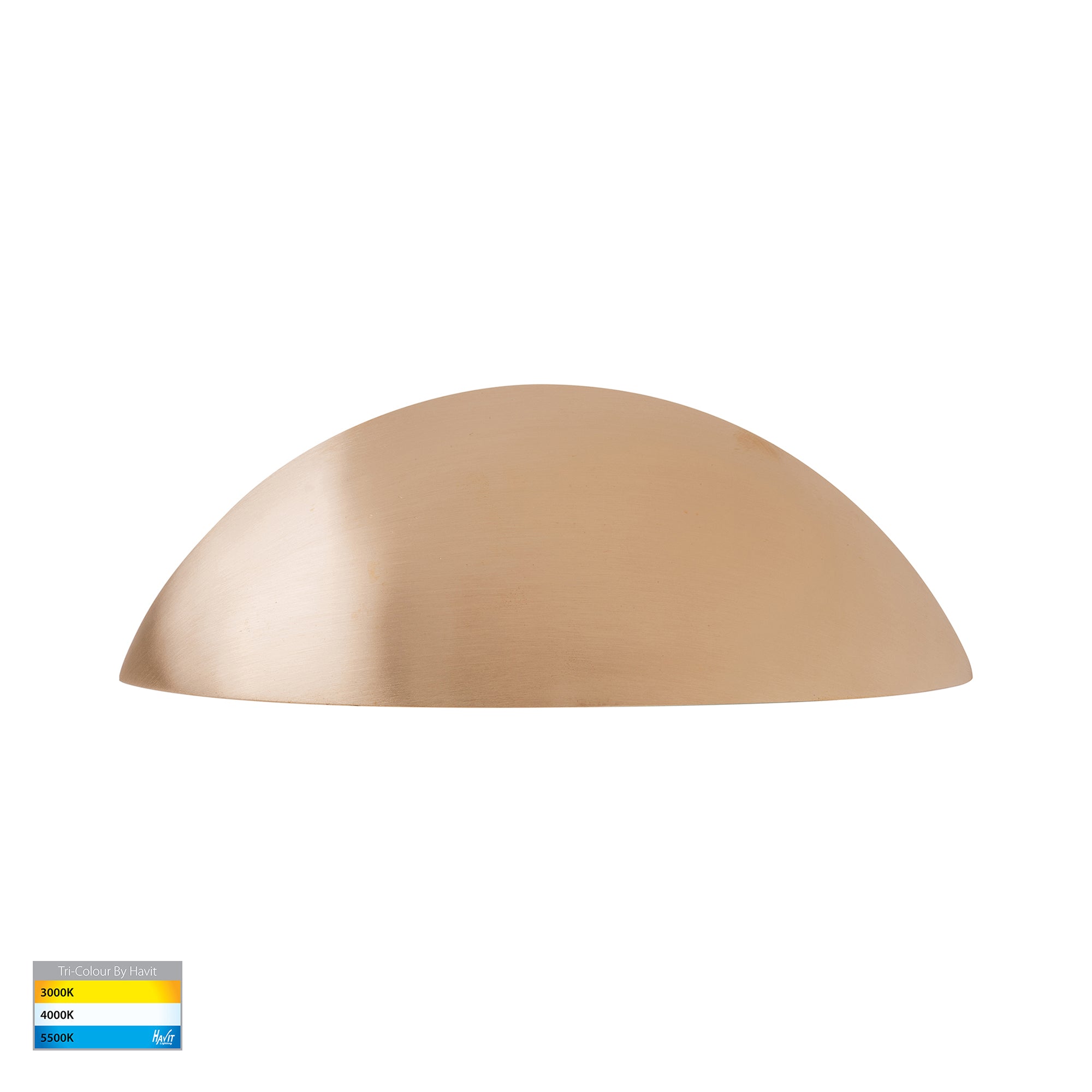 HV3253T-BR-12V - Curva Solid Brass LED Step Light