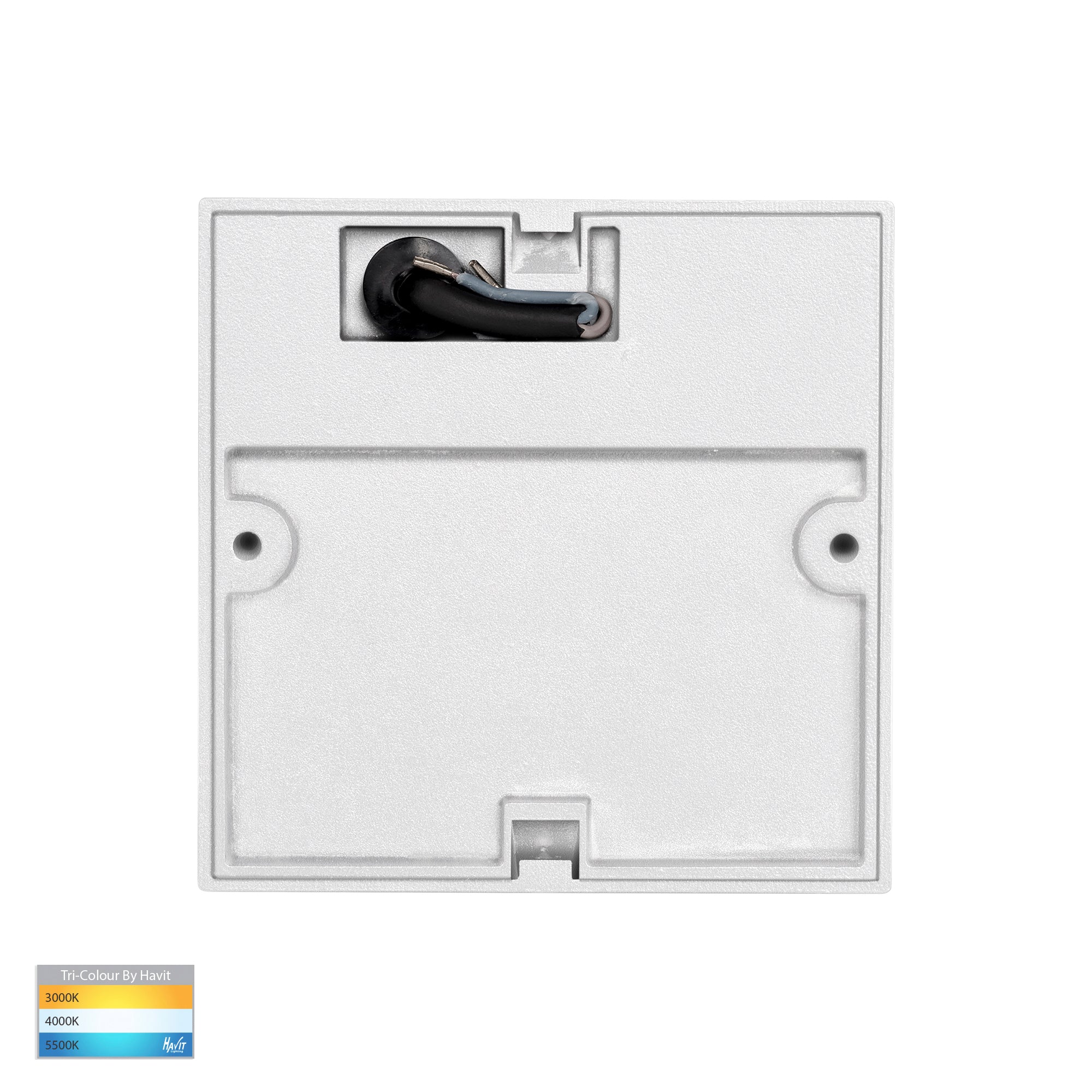 HV3268T-WHT-12V-SQ - Fino White Square LED Outdoor Step Light