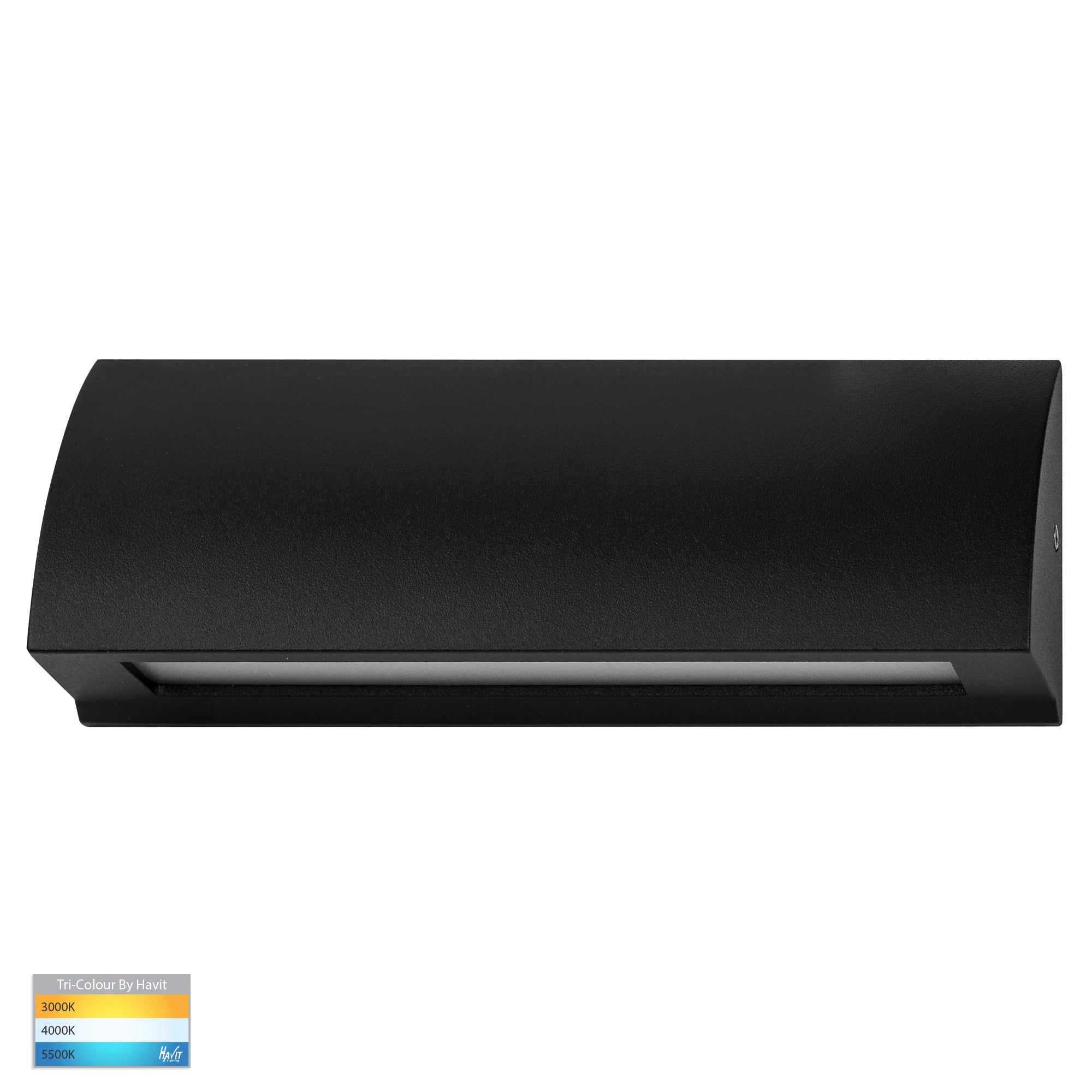 HV3271T-BLK-12V - Taso 6w Black TRI Colour LED Step Light