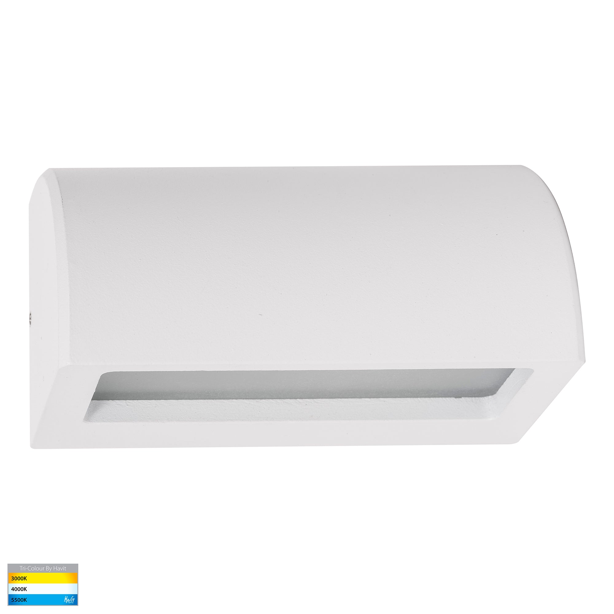 HV3283T-WHT - Ridge Aluminium White LED Step Light