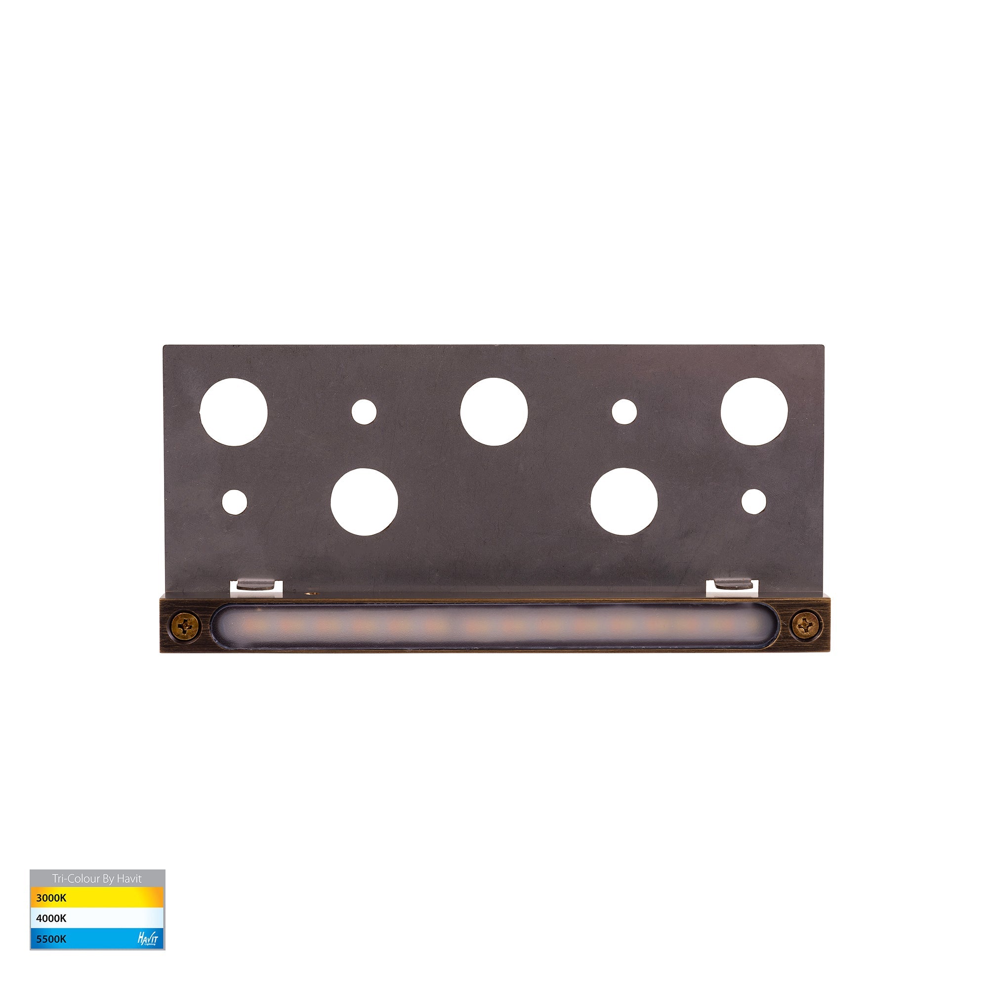 HV3298T-AB-12V - Preston Antique Brass LED Coping Light