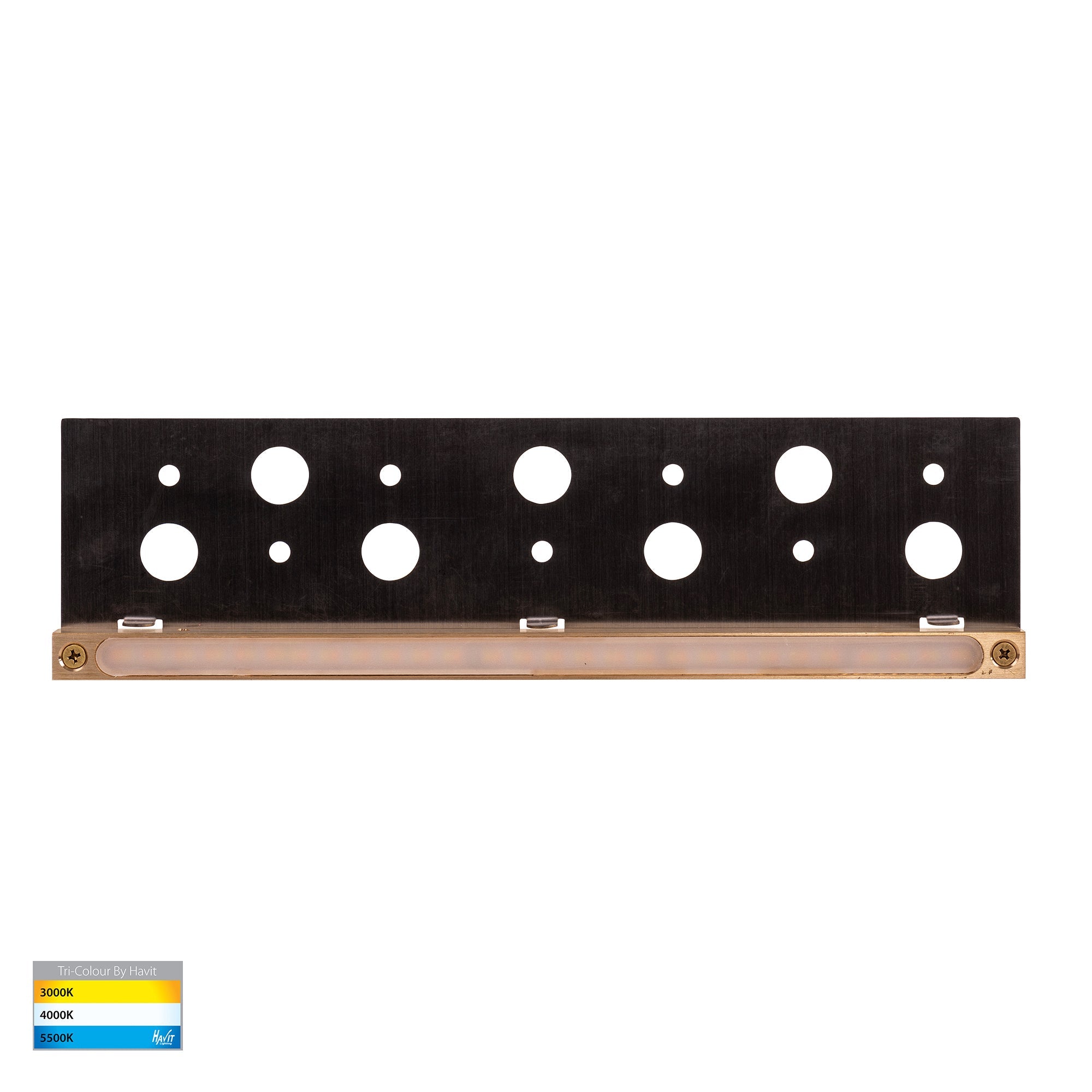 HV3299T-BR-12V - Preston Solid Brass LED Coping Light