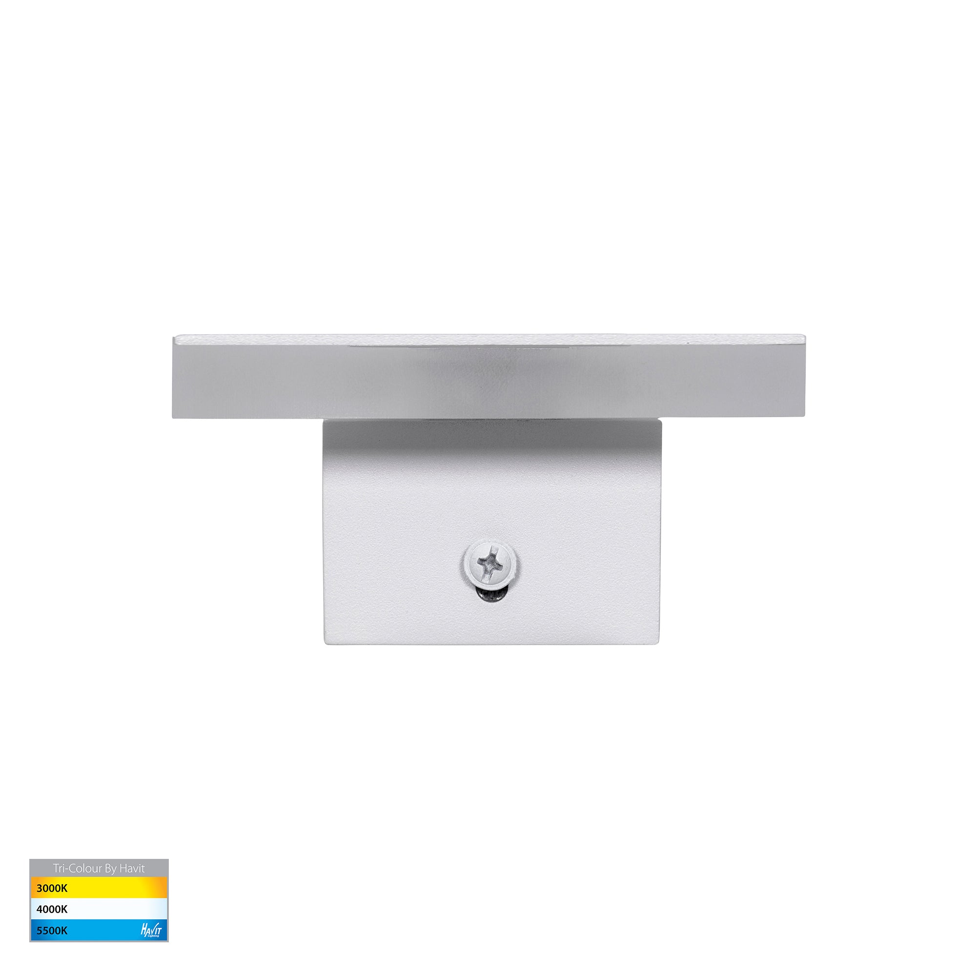 HV3571T-WHT - Barline Shadow Aluminium White 300mm Wall Light