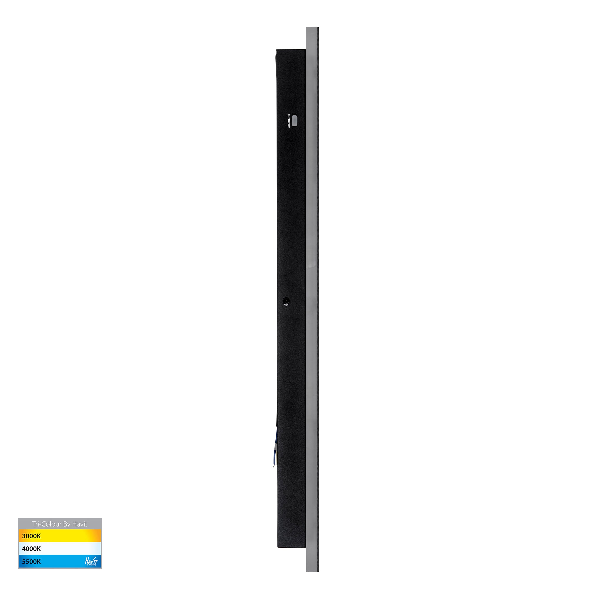 HV3572T-BLK - Barline Shadow Aluminium Black 600mm Wall Light