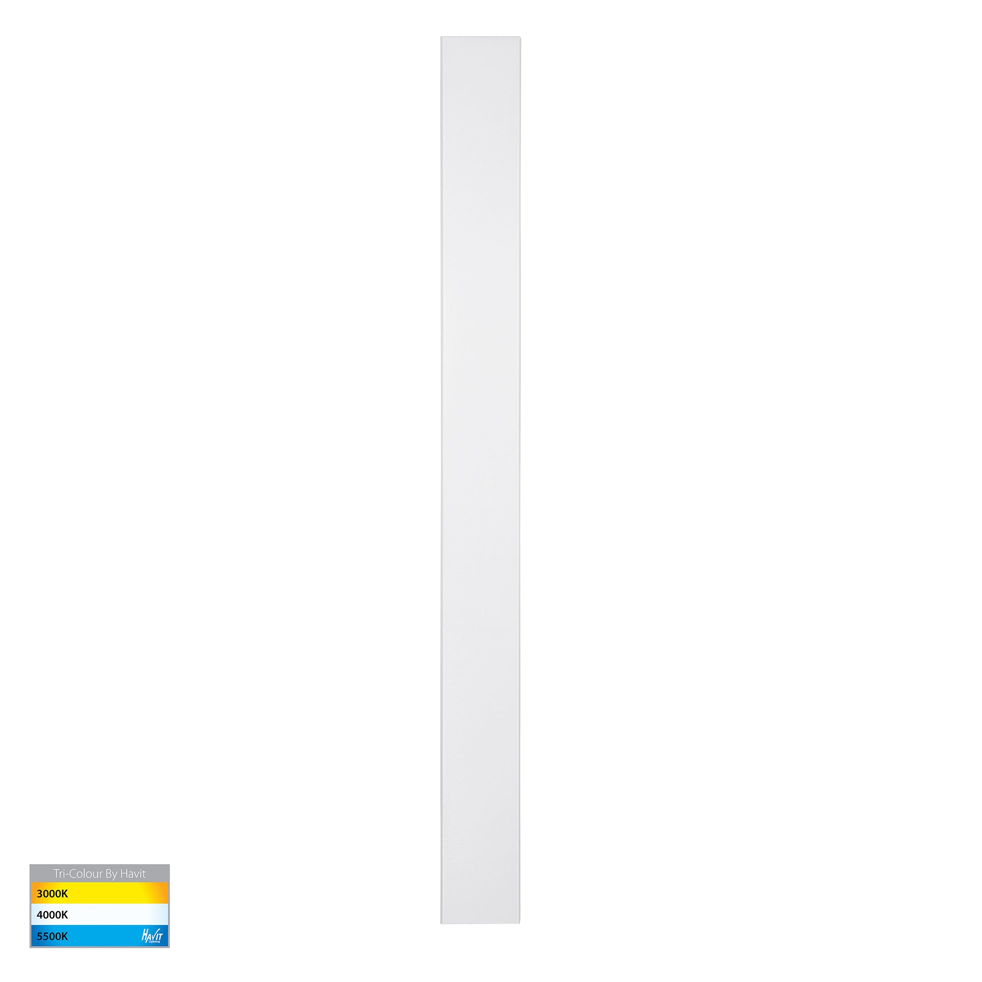 HV3574T-WHT - Barline Shadow Aluminium White 1000mm Wall Light