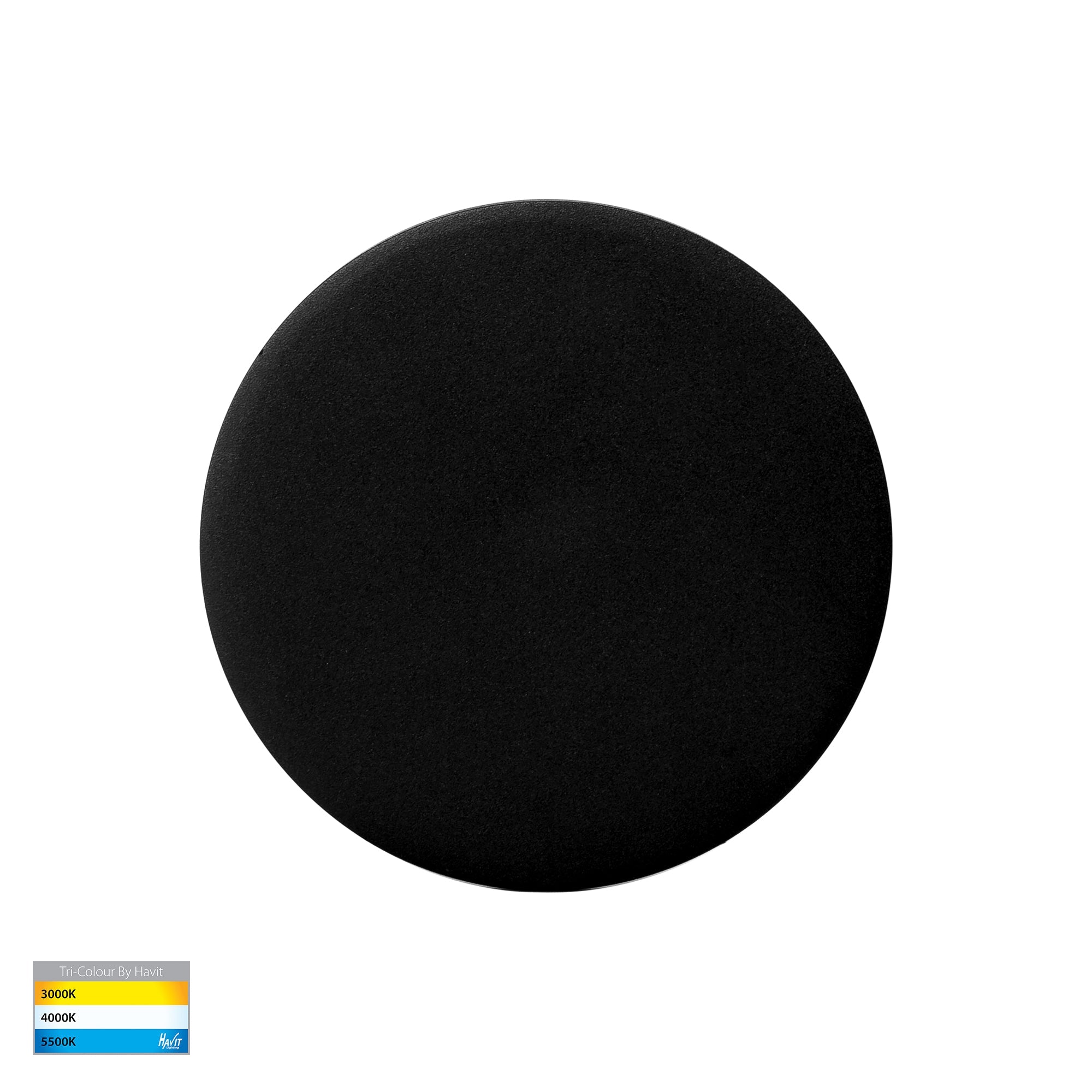 HV3591T-BLK - Halo Black TRI Colour LED Wall Light