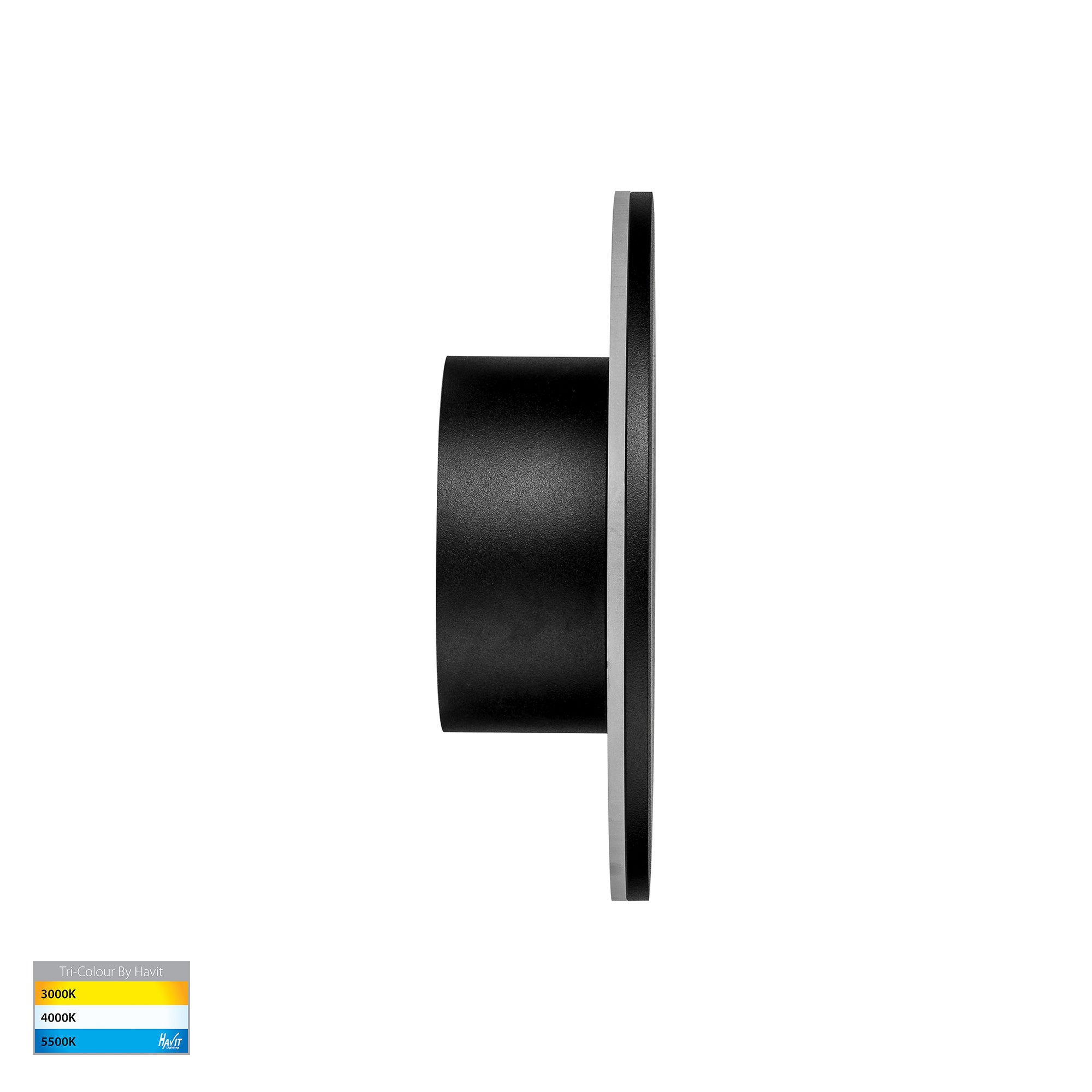 HV3591T-BLK - Halo Black TRI Colour LED Wall Light