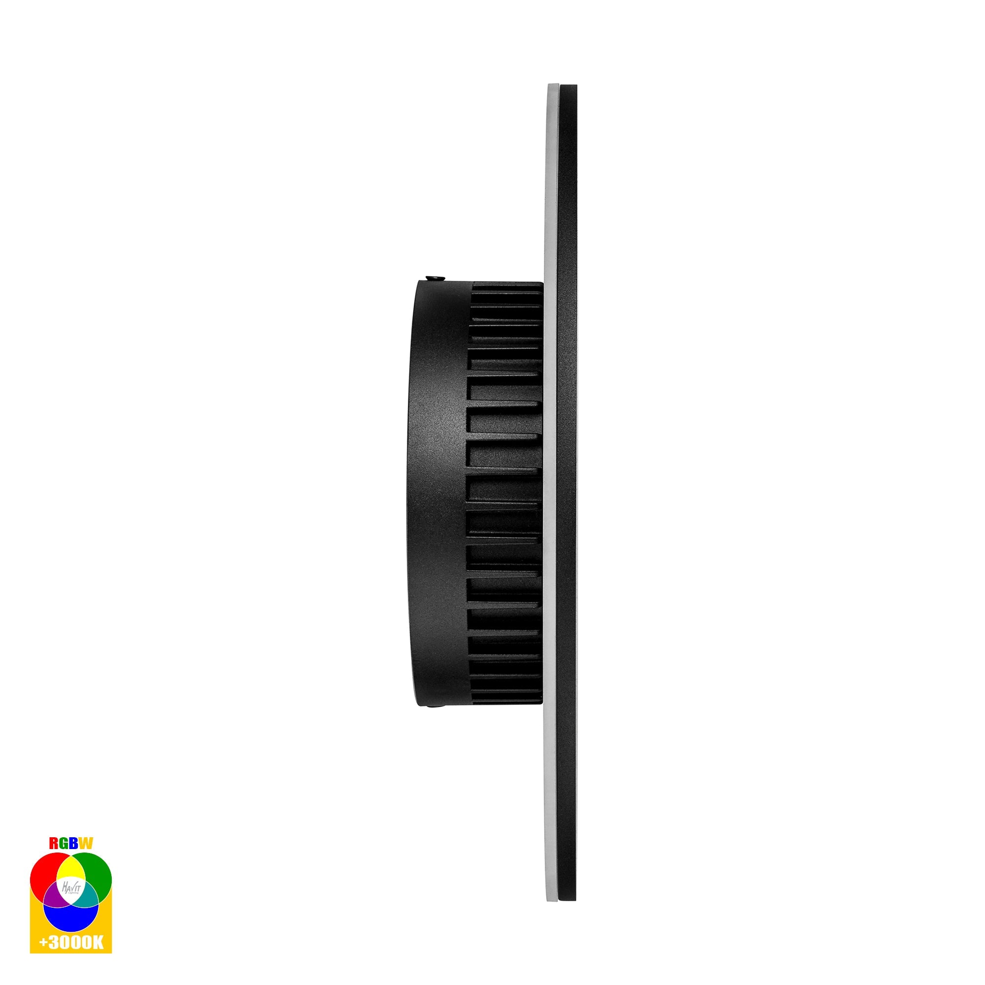 HV3593RGBW-BLK - Halo Black RGBW LED Wall Light
