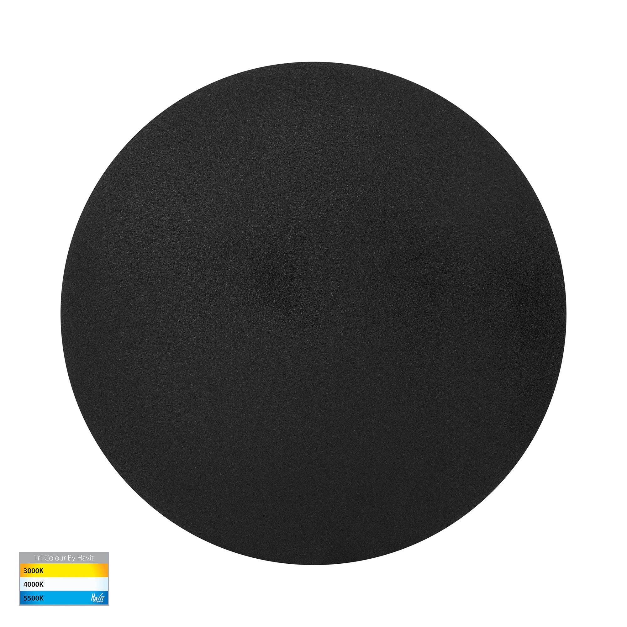 HV3593T-BLK - Halo Black TRI Colour LED Wall Light