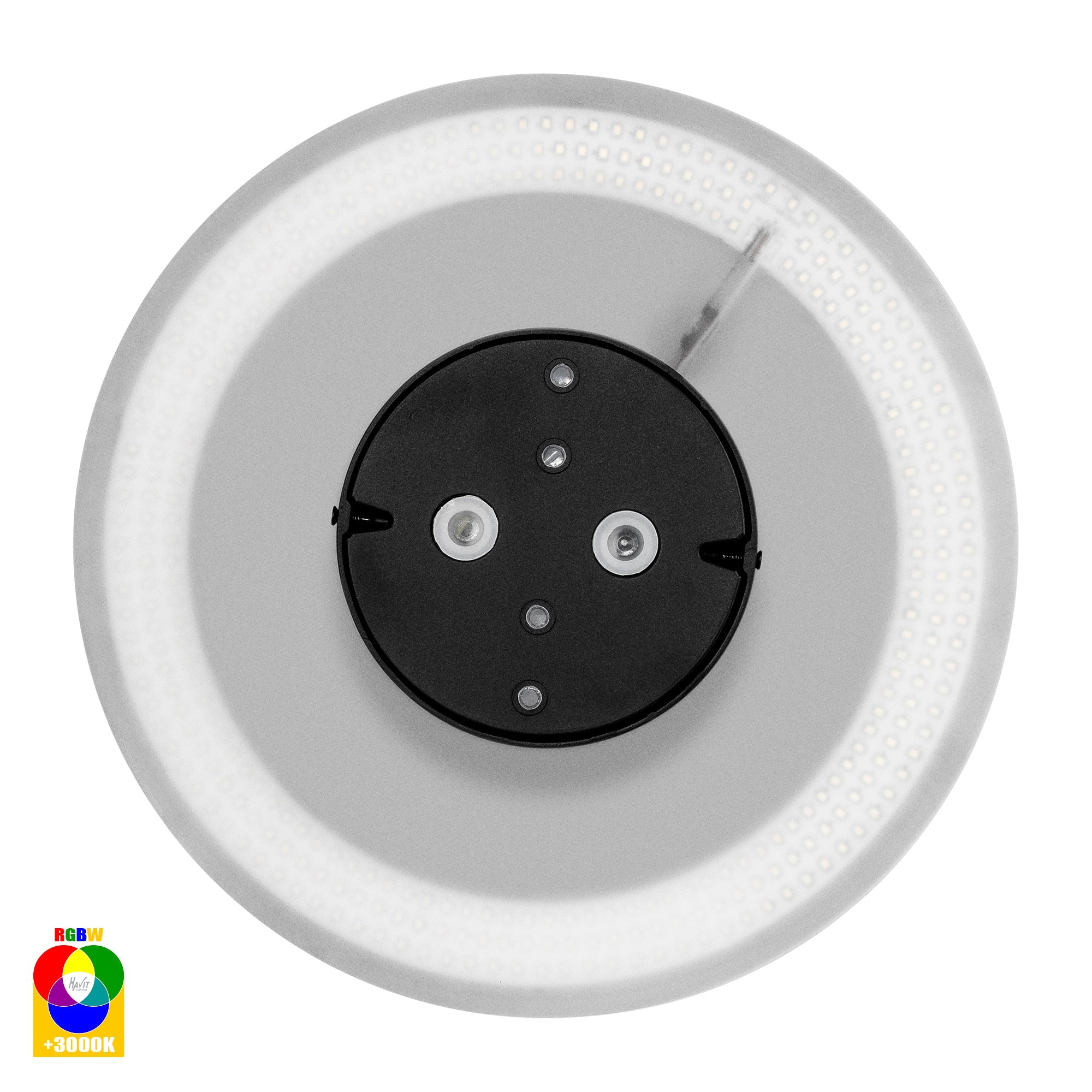 HV3594RGBW-BLK - Halo Black RGBW LED Wall Light