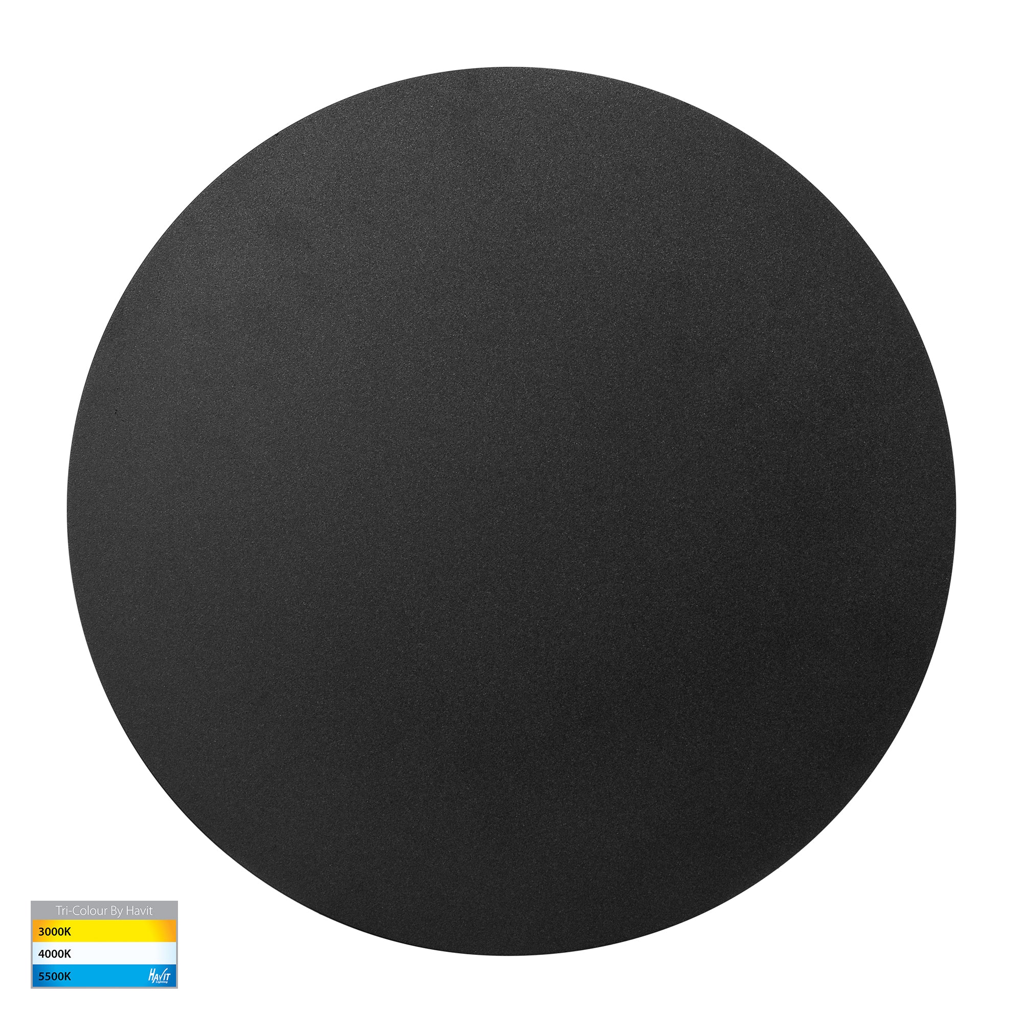 HV3594T-BLK - Halo Black TRI Colour LED Wall Light