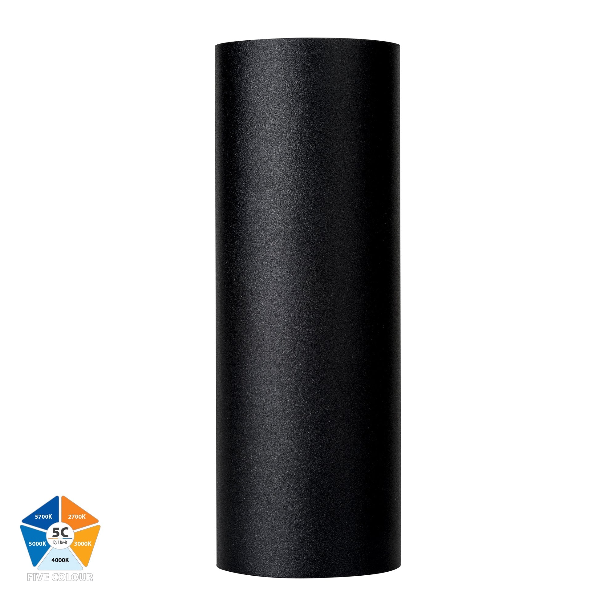 HV3626S-ALUBLK- Aries Aluminium Black Up & Down LED Wall Light